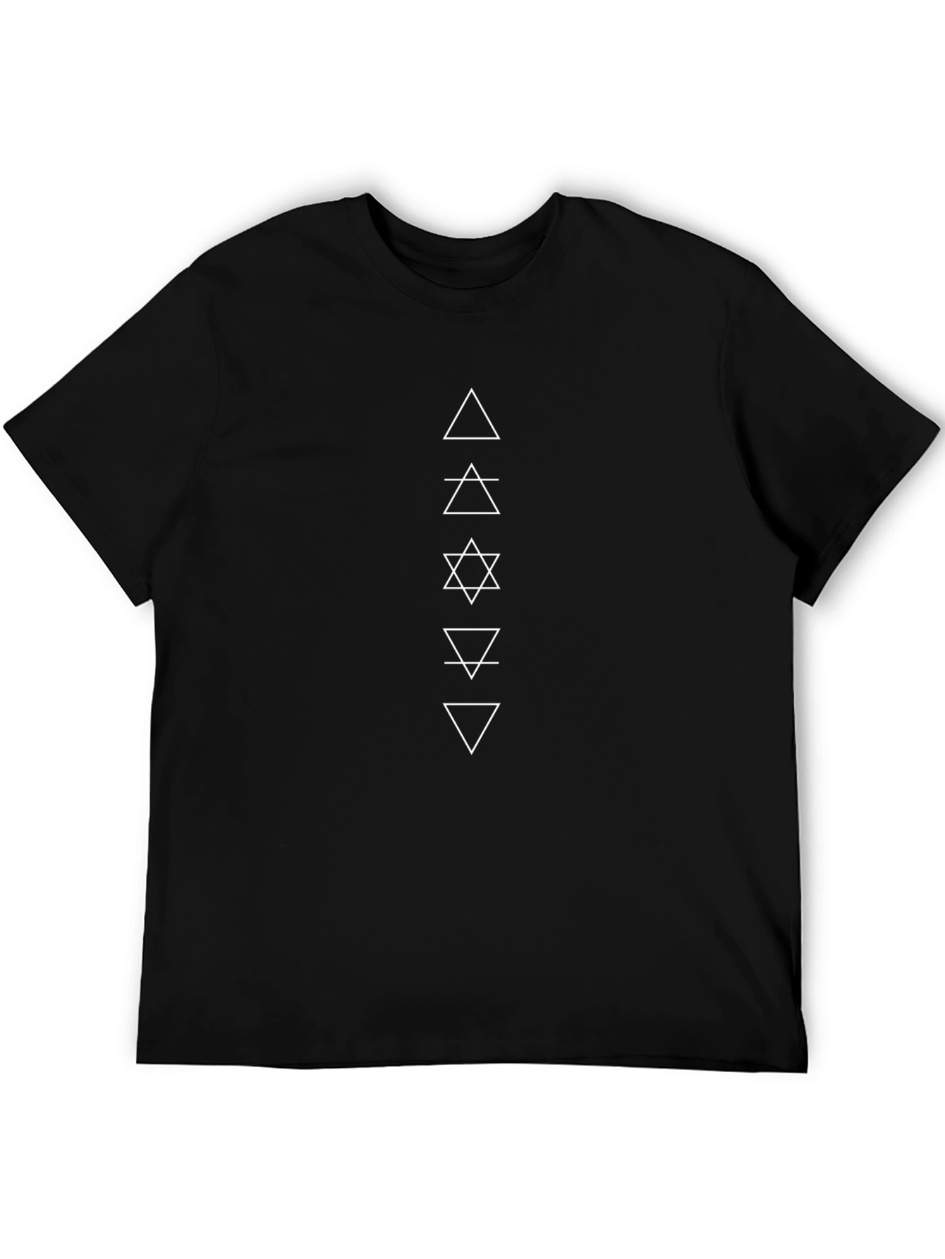 Geometric Element Graphic T-Shirt - Minimalist Design
