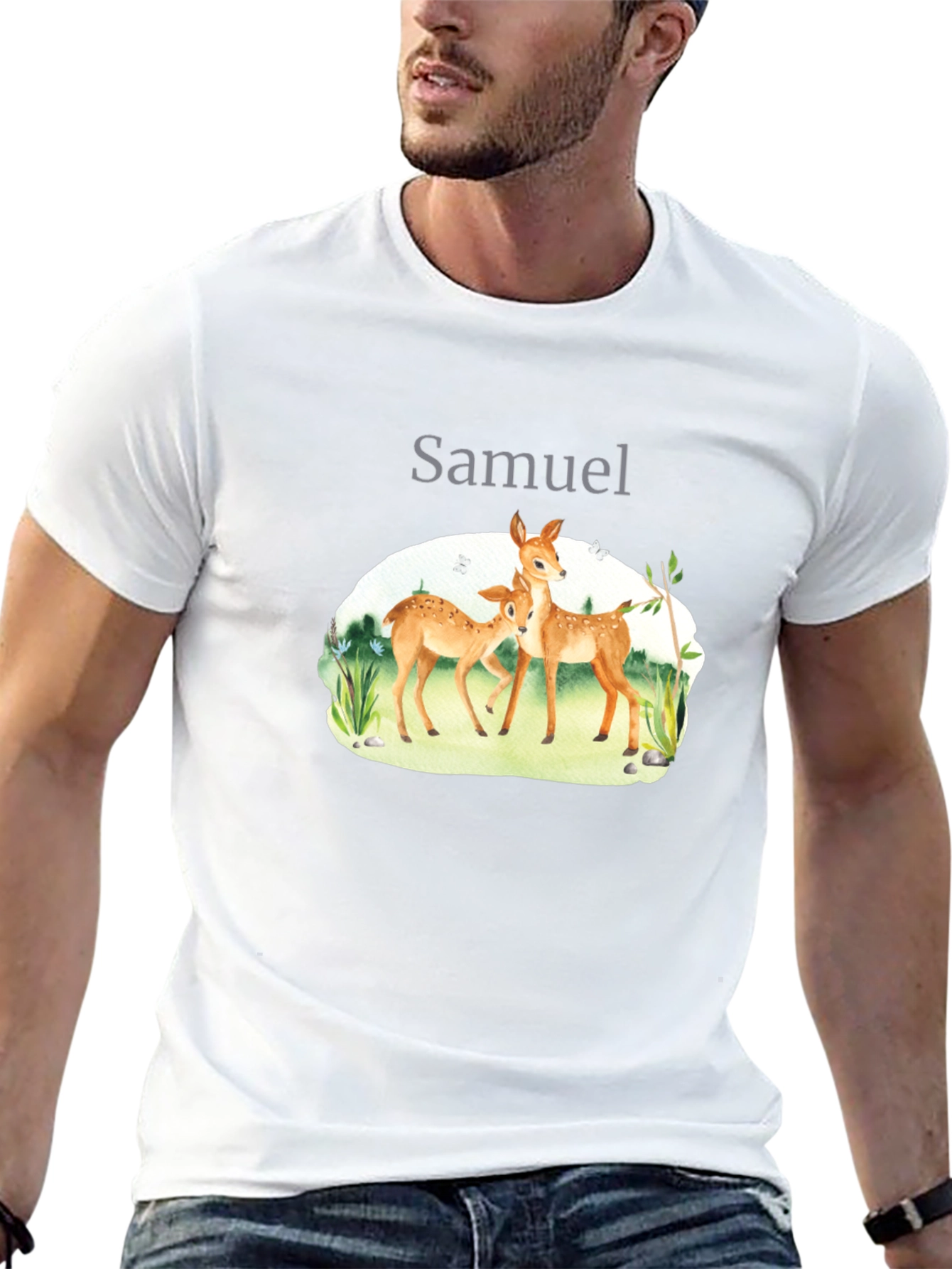 Samuel Deer Graphic T-Shirt