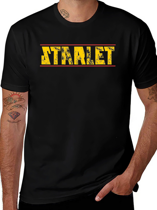 Starlet Graphic Tee - Retro Style Black T-Shirt