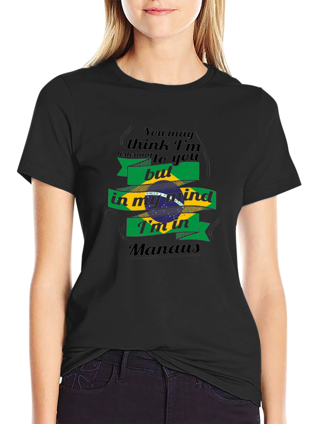 Manaus Mind T-Shirt - Brazil Flag Design