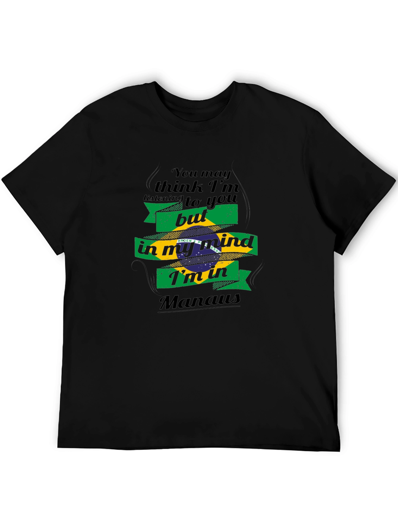 Manaus Mind T-Shirt - Brazil Flag Design