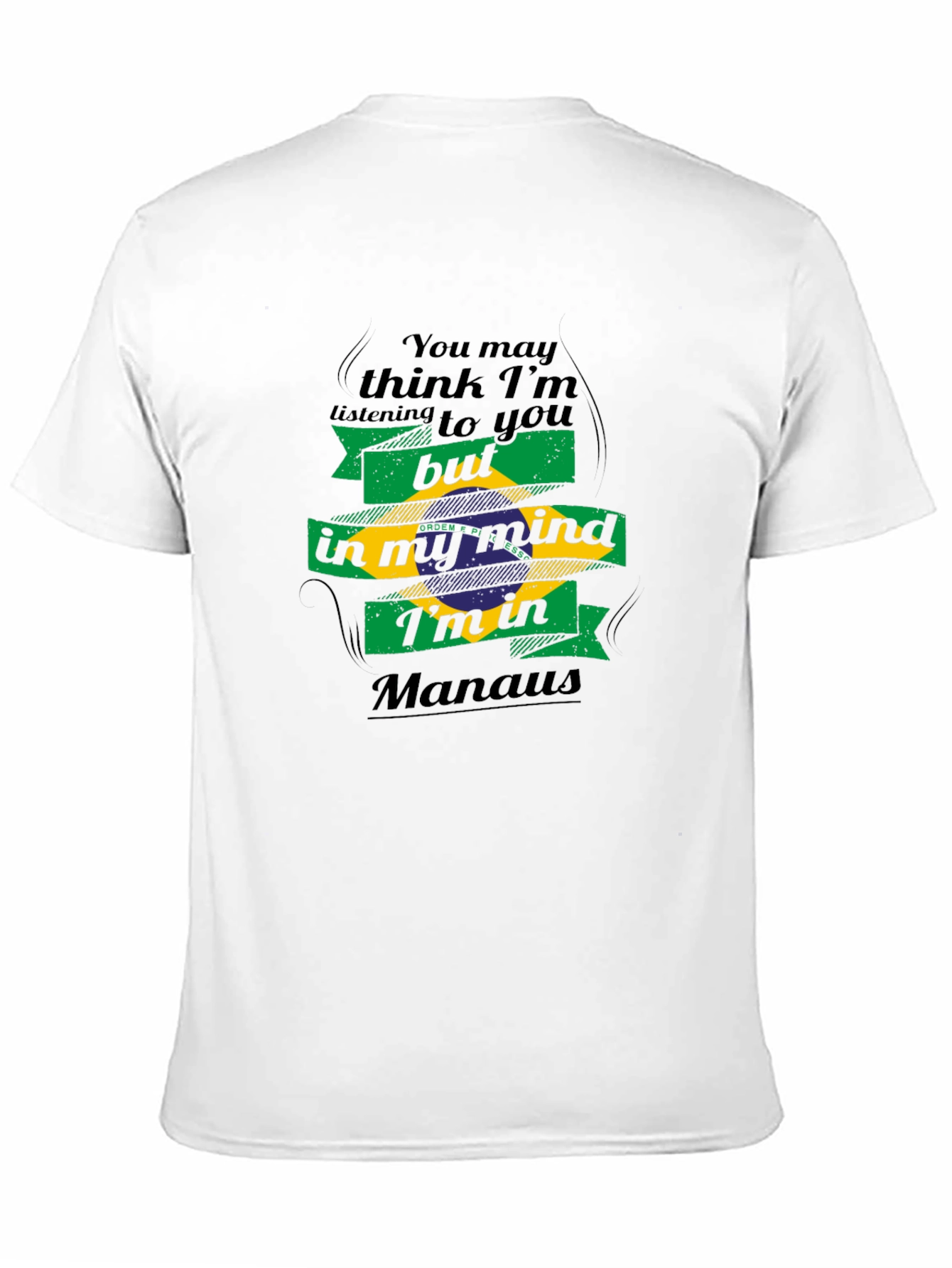 Manaus Mind T-Shirt - Brazil Flag Design