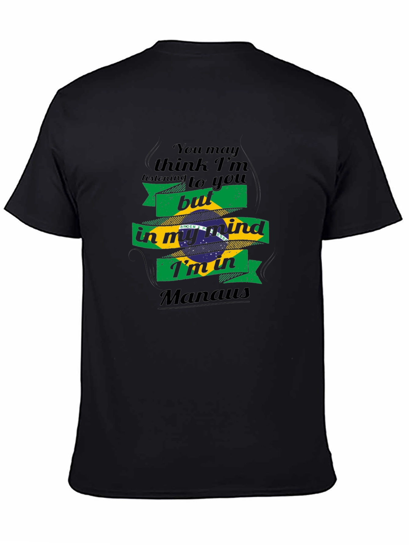 Manaus Mind T-Shirt - Brazil Flag Design