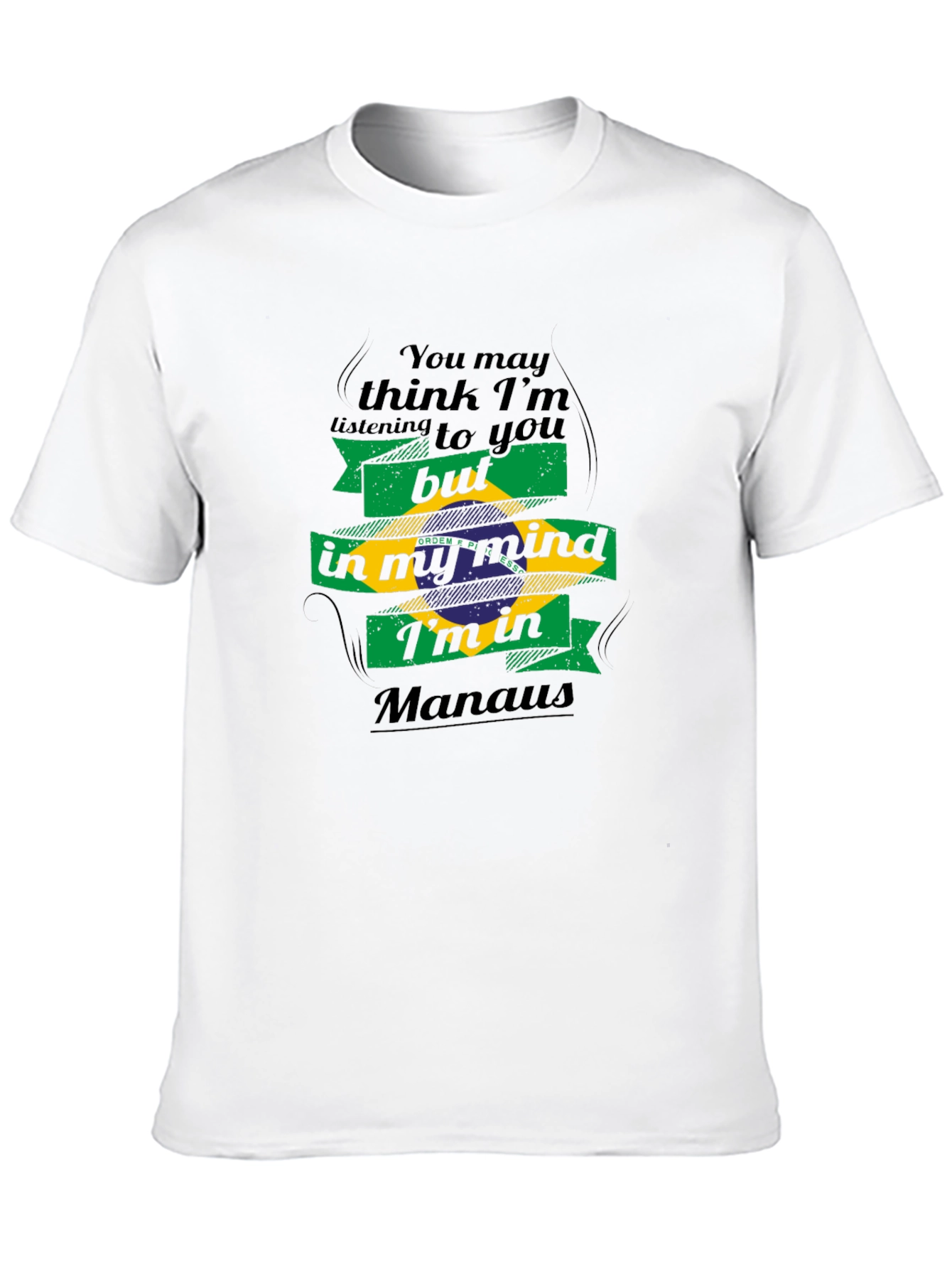 Manaus Mind T-Shirt - Brazil Flag Design