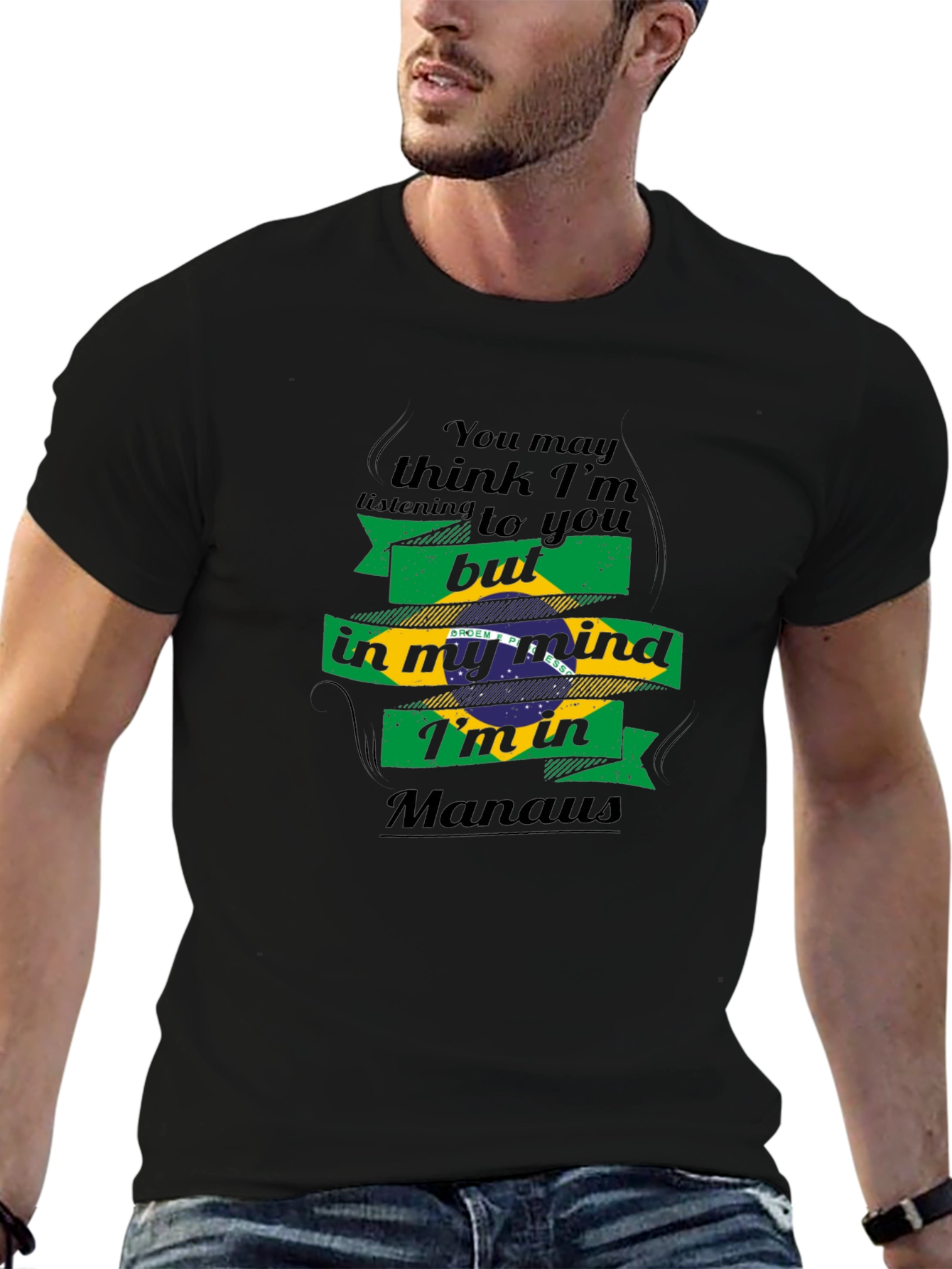 Manaus Mind T-Shirt - Brazil Flag Design