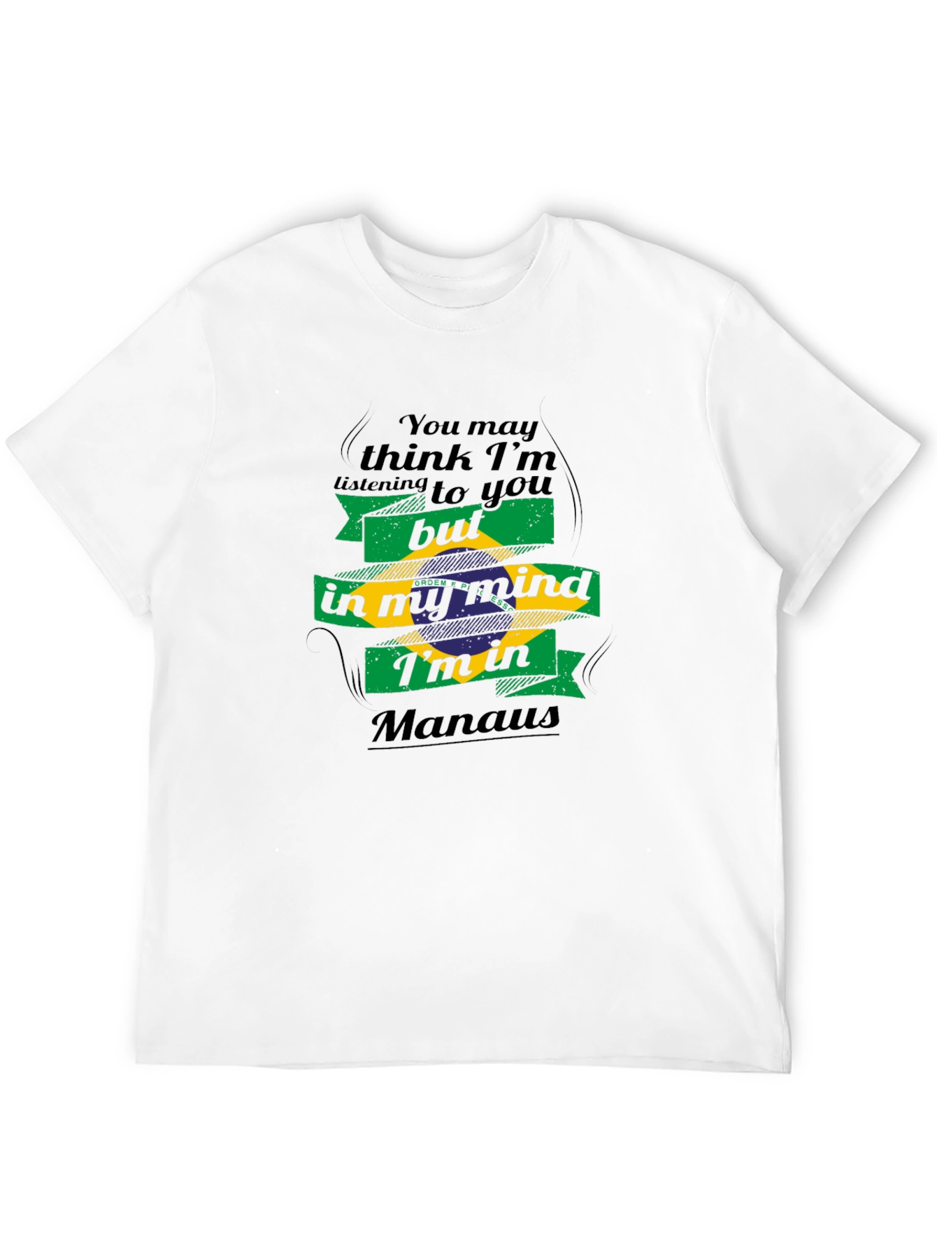 Manaus Mind T-Shirt - Brazil Flag Design