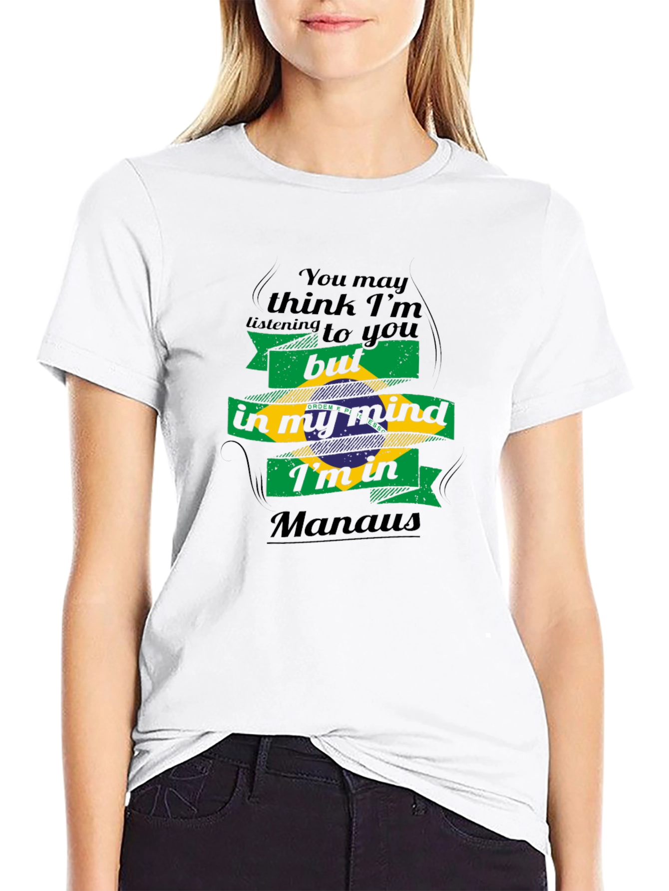Manaus Mind T-Shirt - Brazil Flag Design