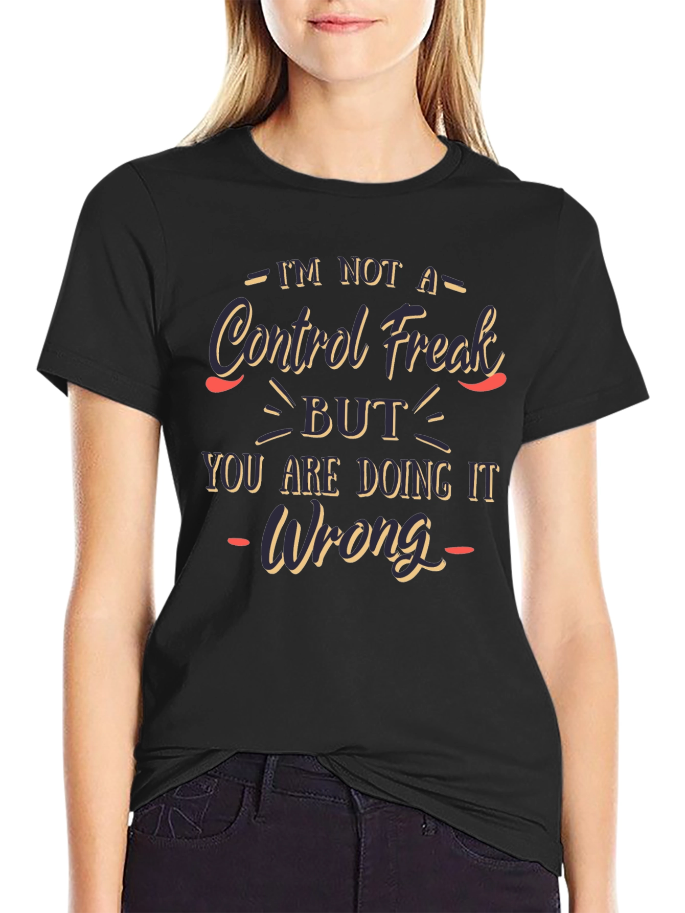 Funny Control Freak Mens T-Shirt