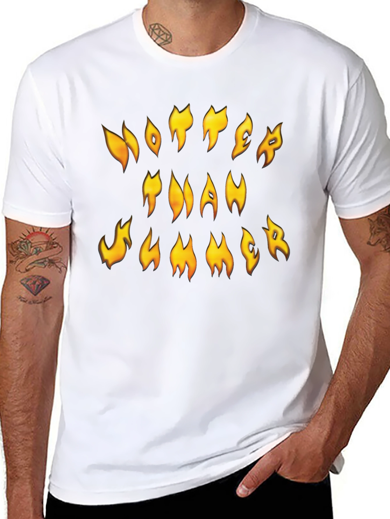 Hotter Than Summer Black Graphic Tee