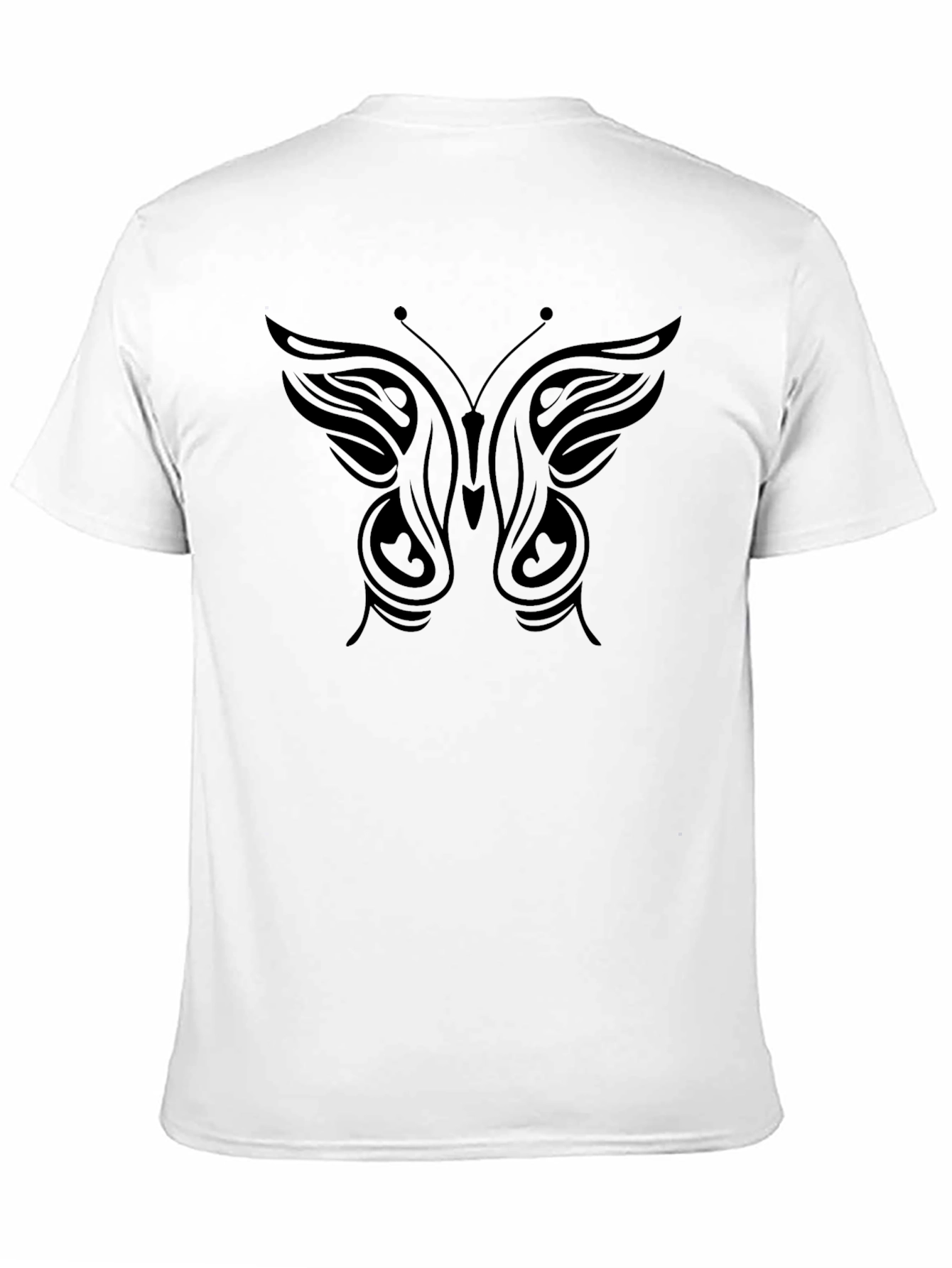 Butterfly Graphic Tee - Classic Black Cotton