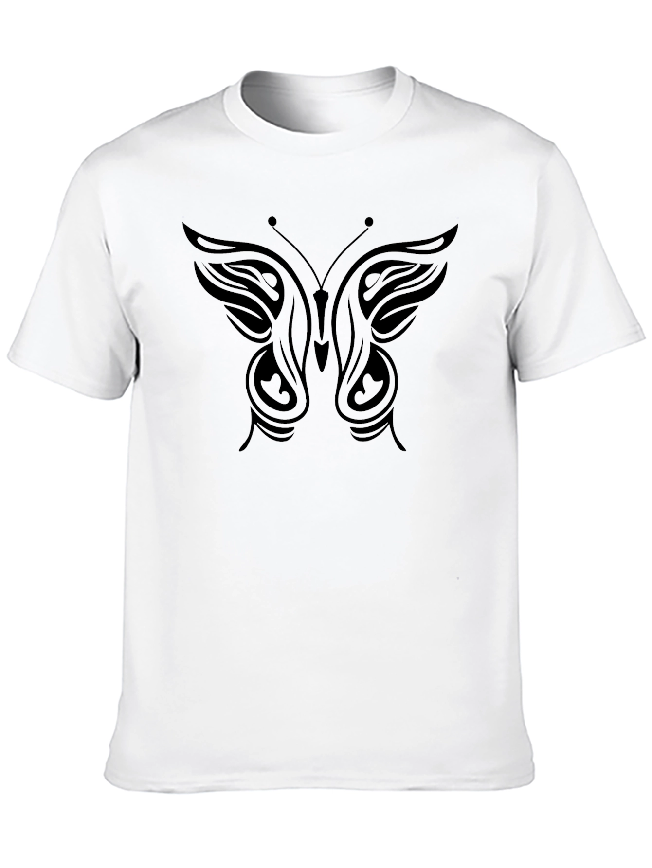 Butterfly Graphic Tee - Classic Black Cotton