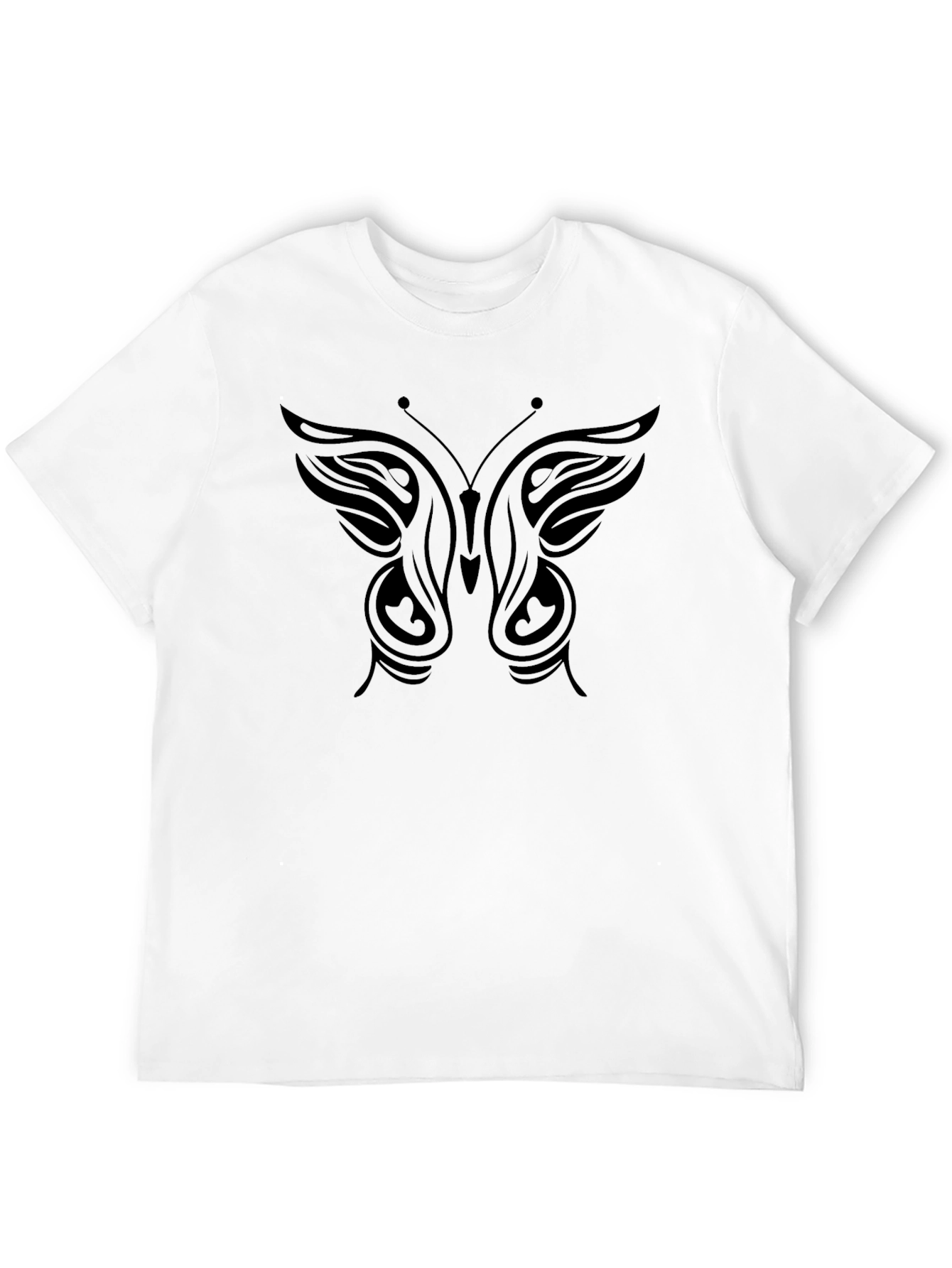 Butterfly Graphic Tee - Classic Black Cotton
