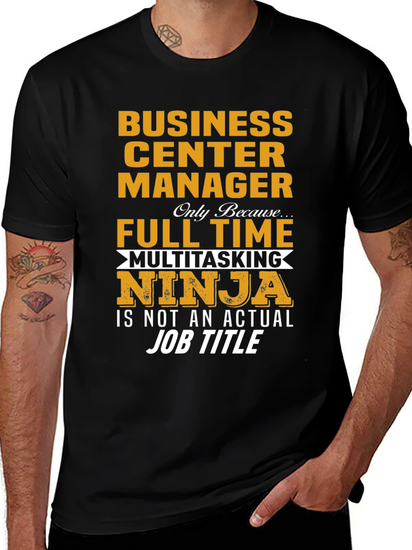 Business Center Manager Multitasking Ninja T-Shirt