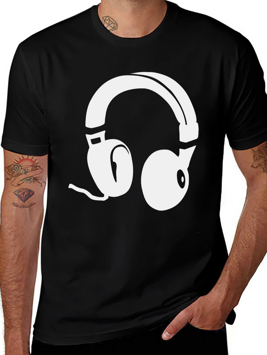 Headphone Graphic Tee - Cool Music Lover Shirt