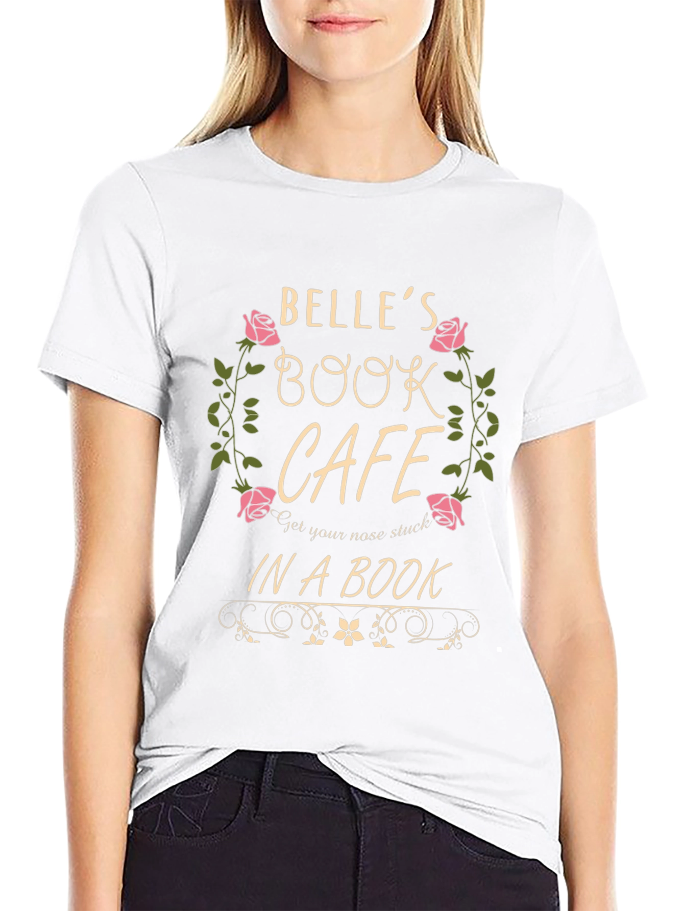 Belles Book Cafe Black T-Shirt