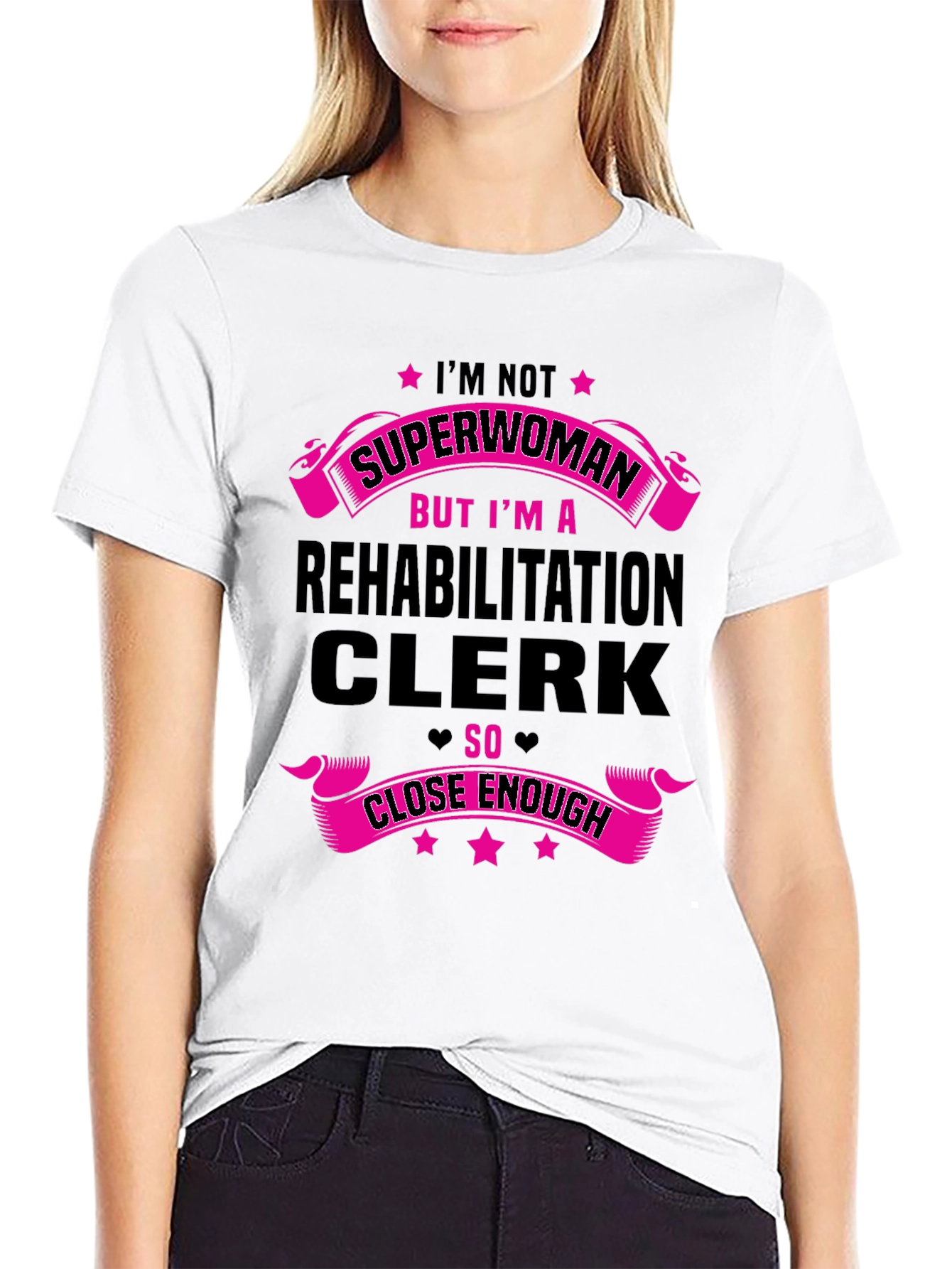 Rehabilitation Clerk Superwoman T-Shirt