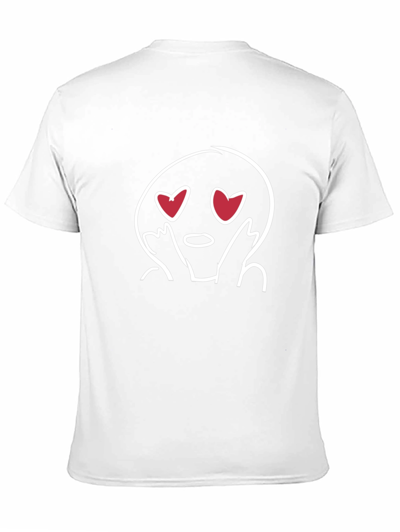 Emoji Heart Eyes Graphic Black T-Shirt