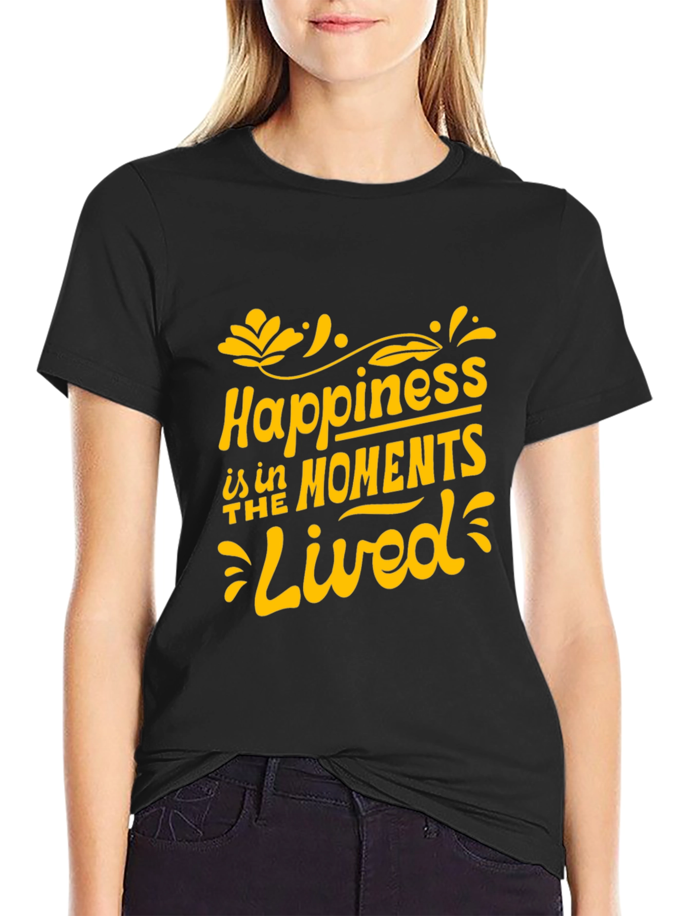 Happiness in Moments Lived Graphic Tee