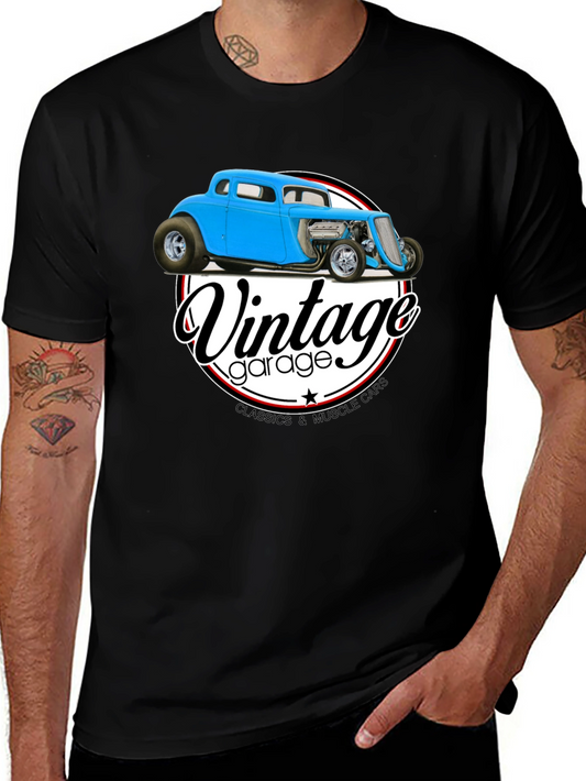 Vintage Garage Car Graphic T-Shirt