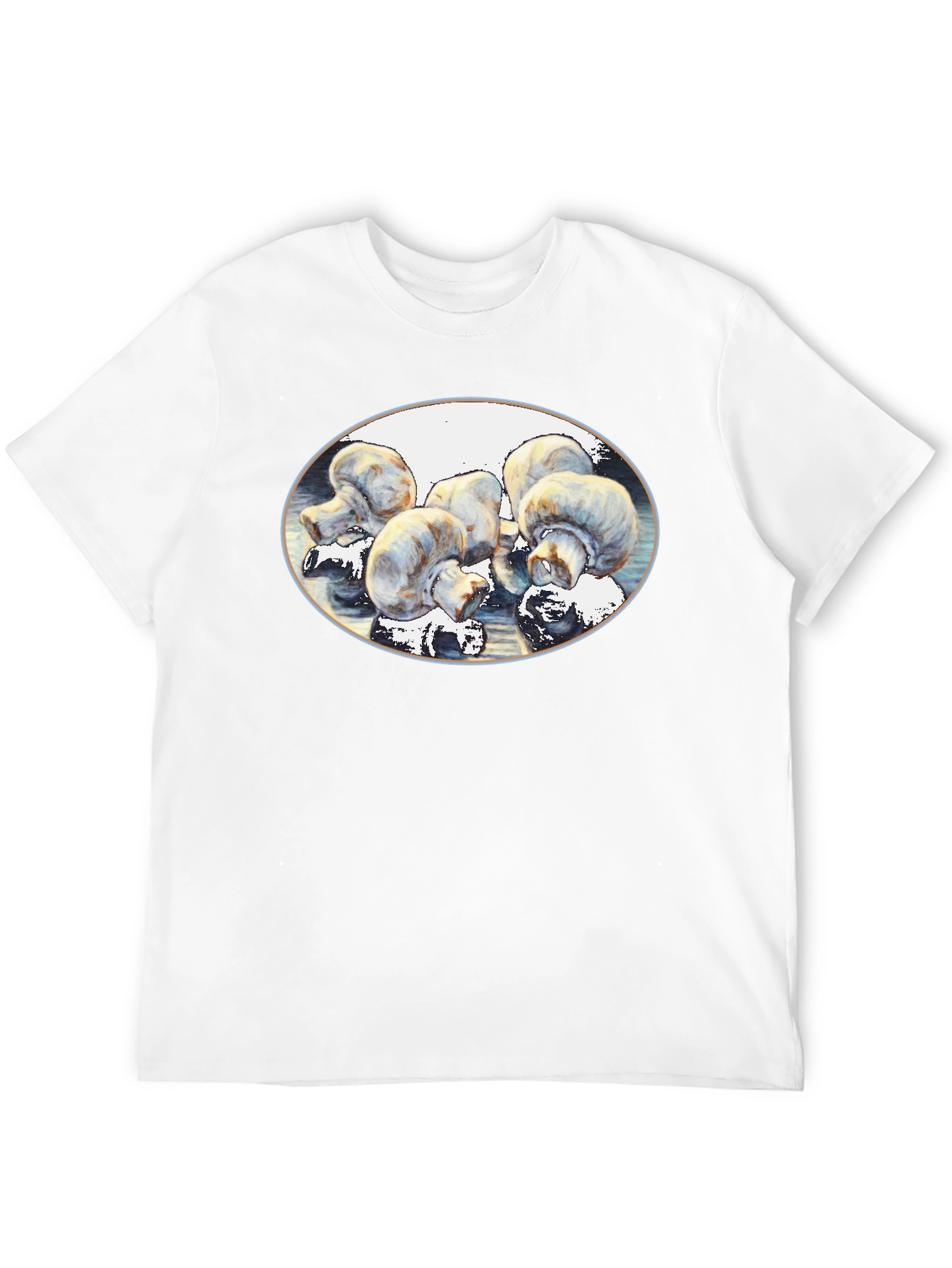 Mushroom Art Black T-Shirt