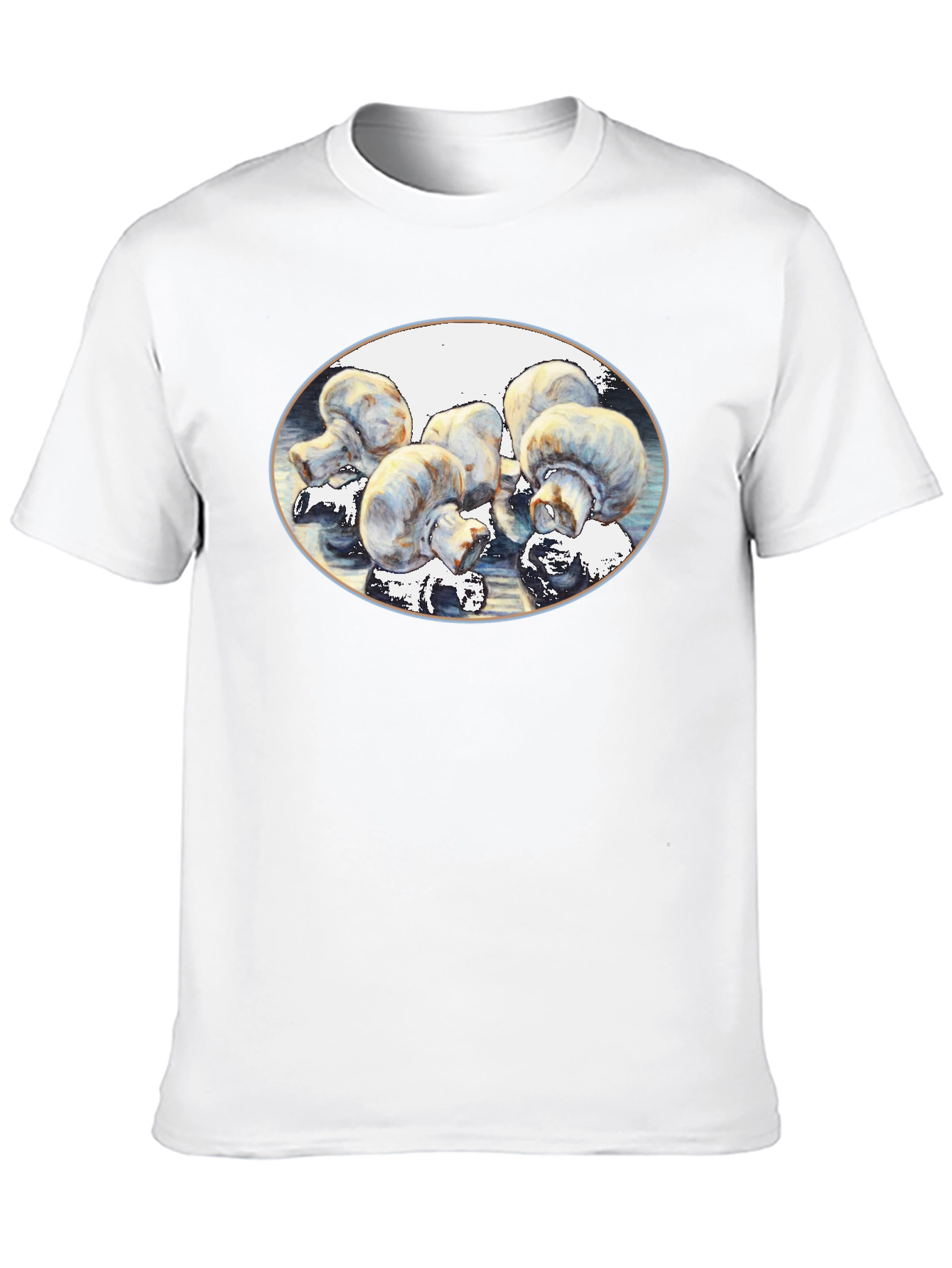 Mushroom Art Black T-Shirt