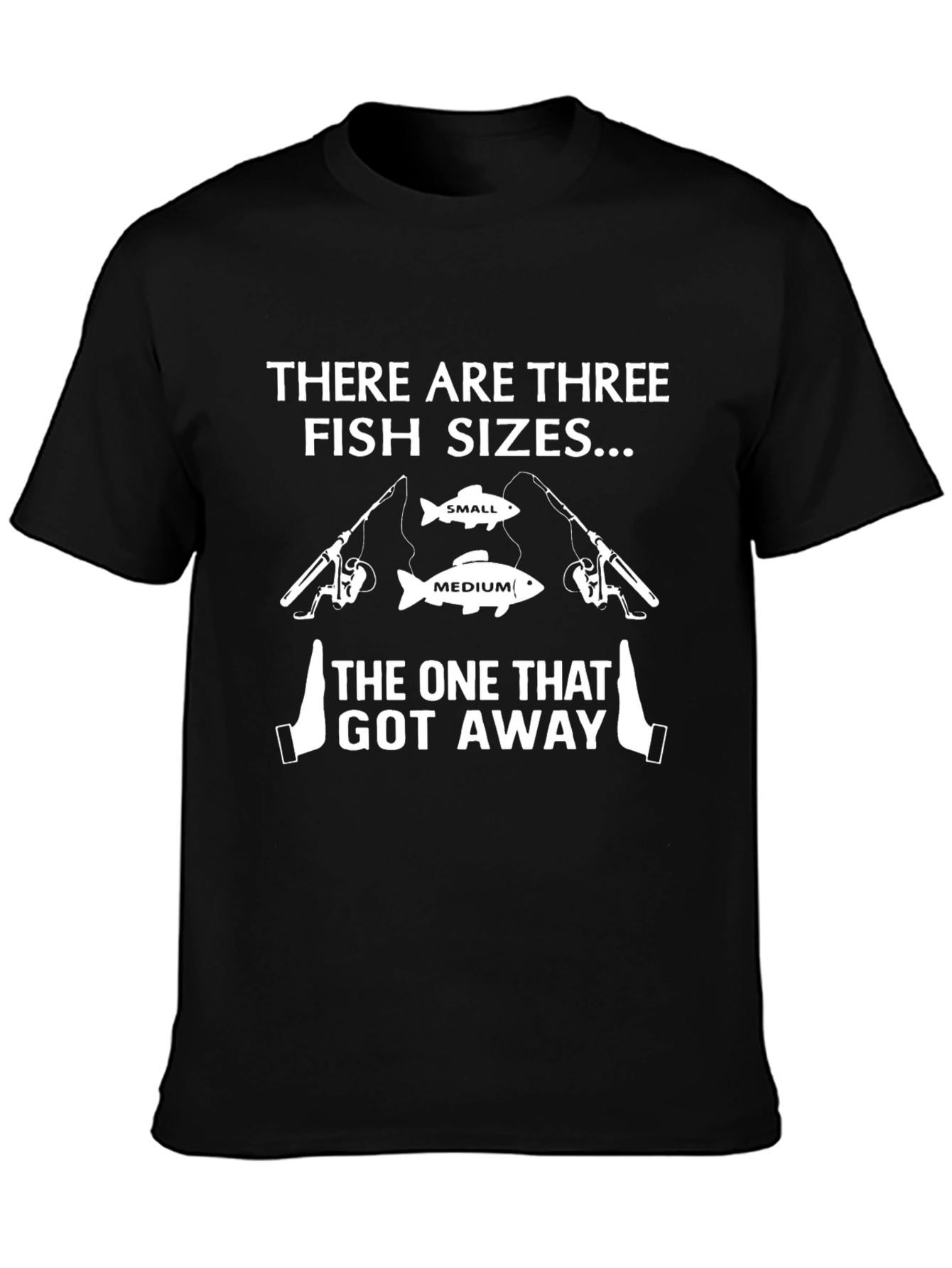 Funny Fishing T-Shirt - Three Fish Sizes