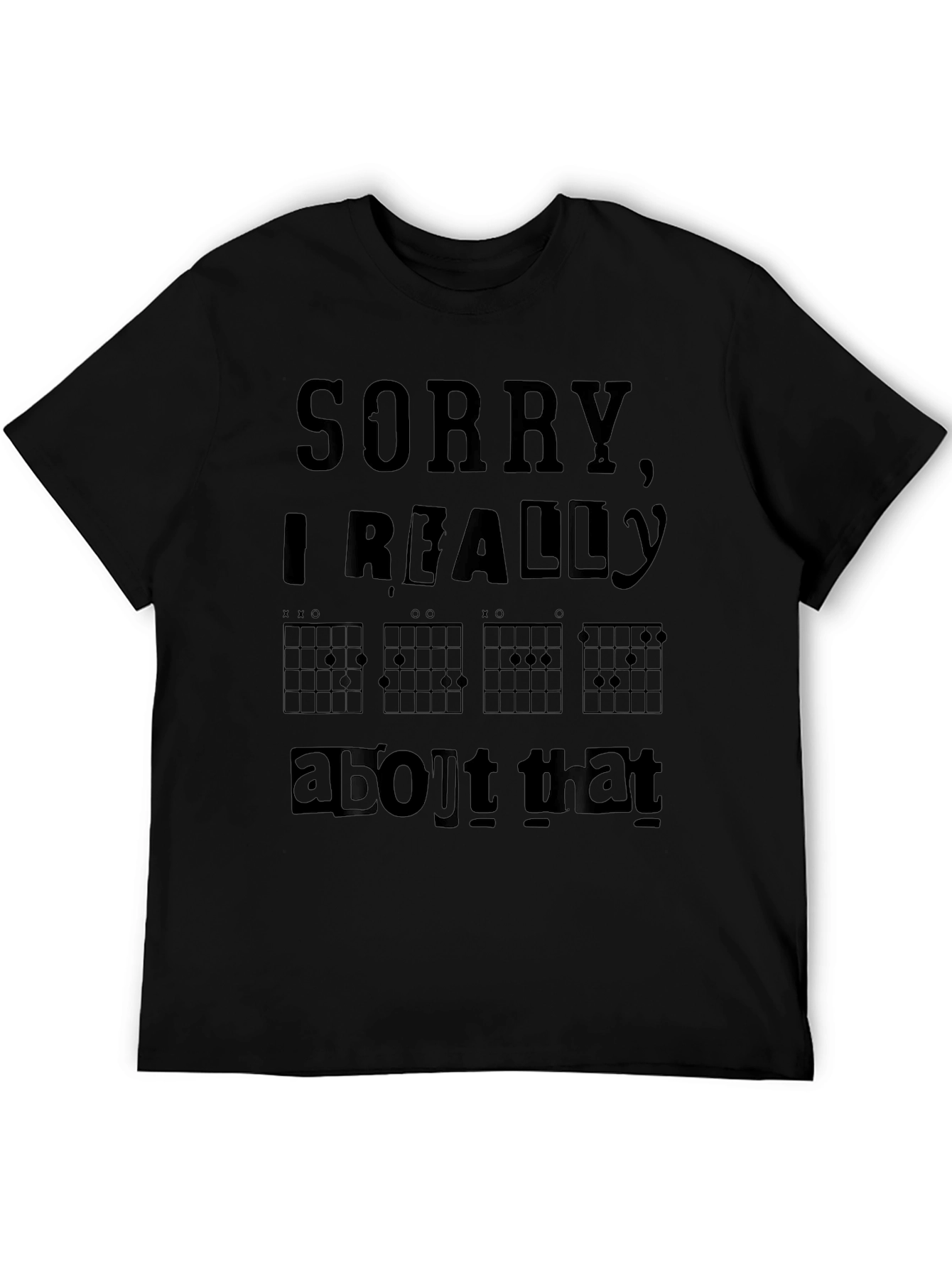 Sorry Chord Chart Graphic T-Shirt