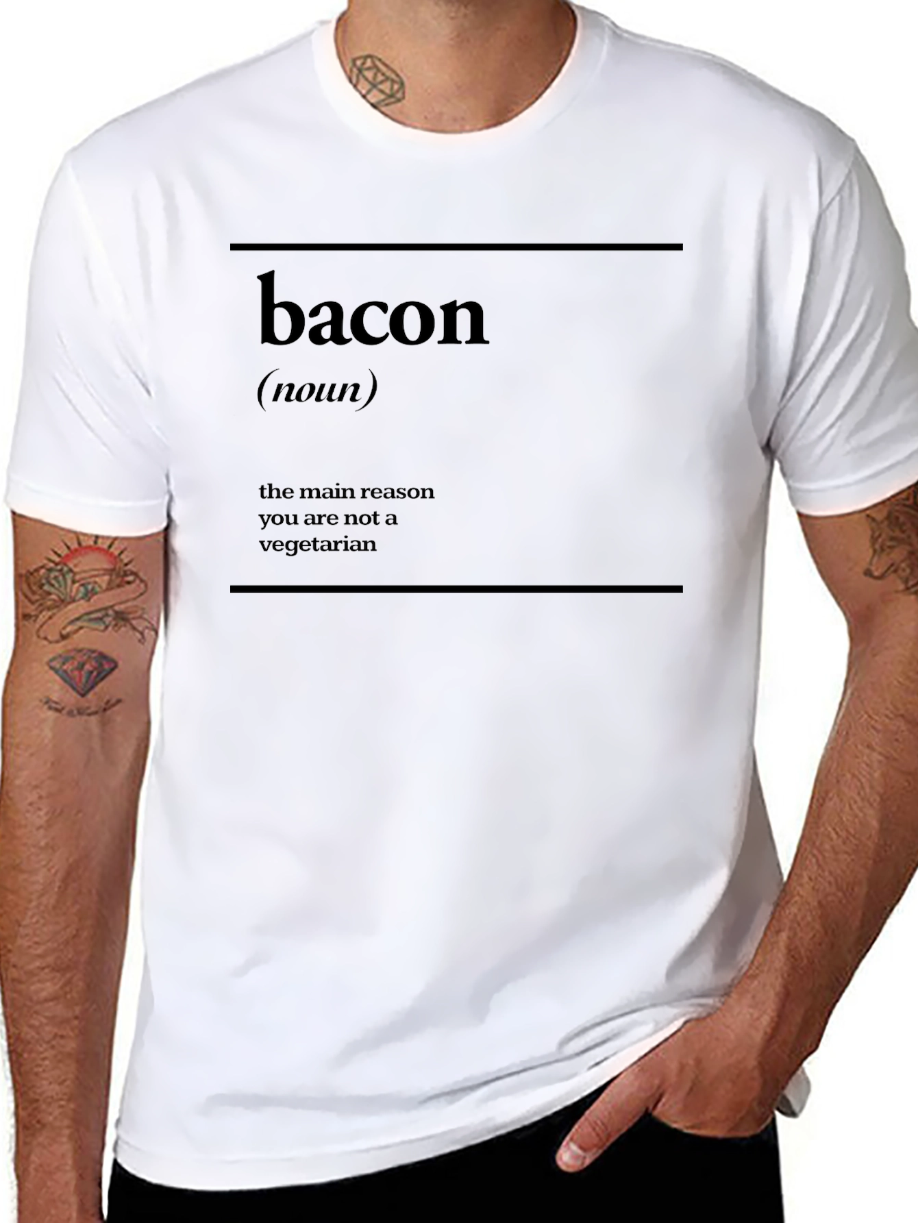 Bacon Definition Graphic T-Shirt