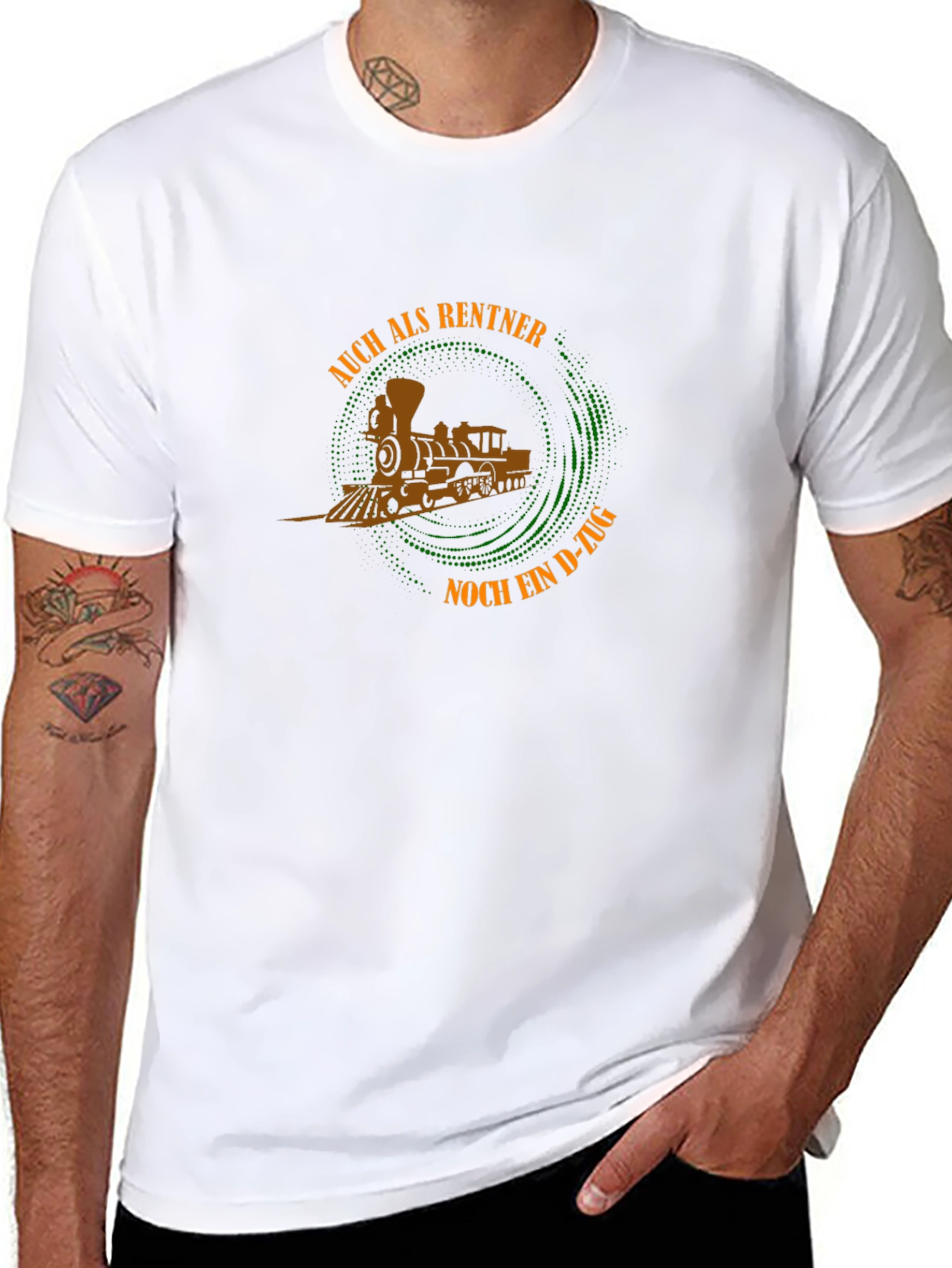 Retirement Train Black Graphic T-Shirt