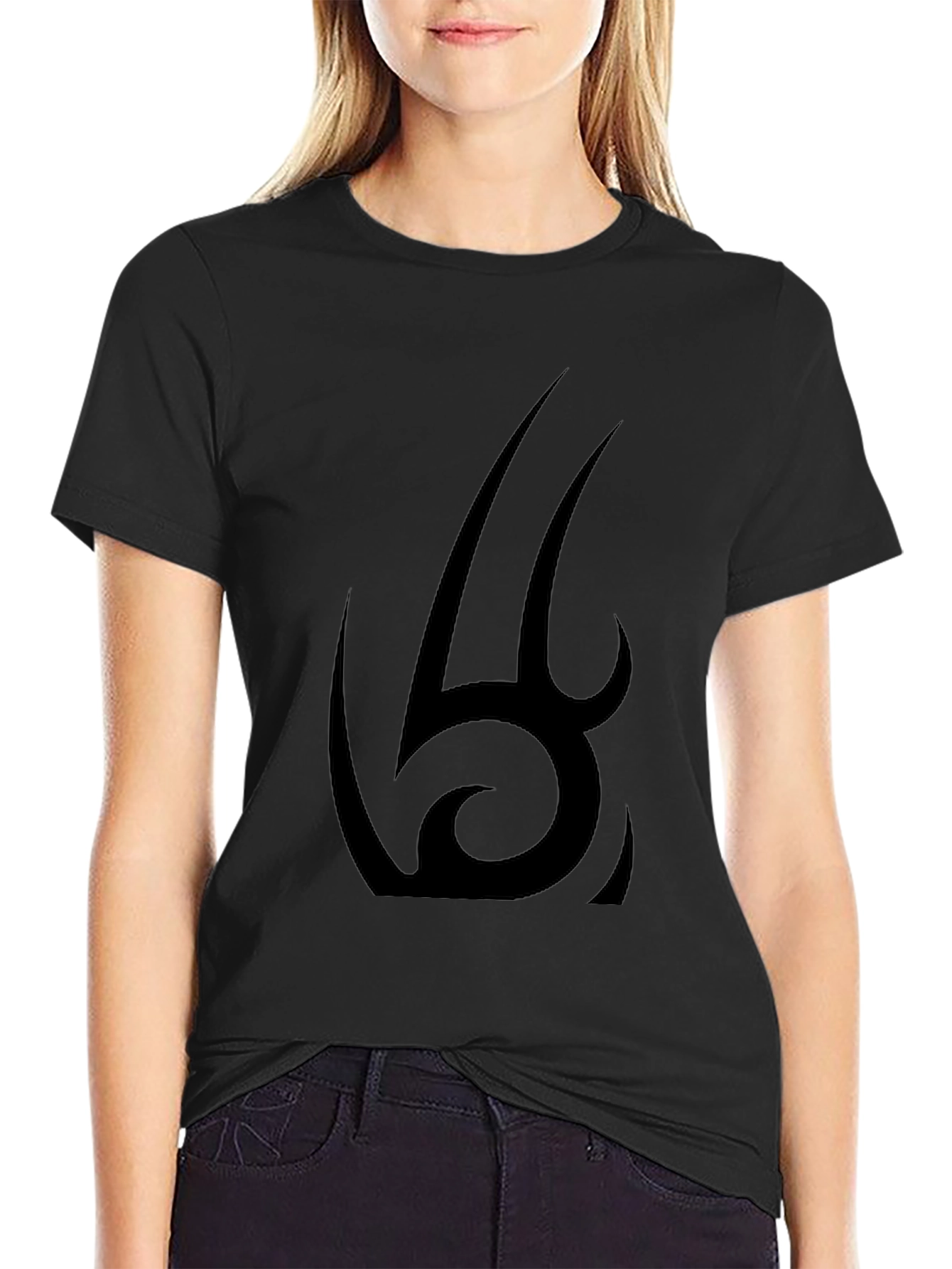 Tribal Graphic Black Tee