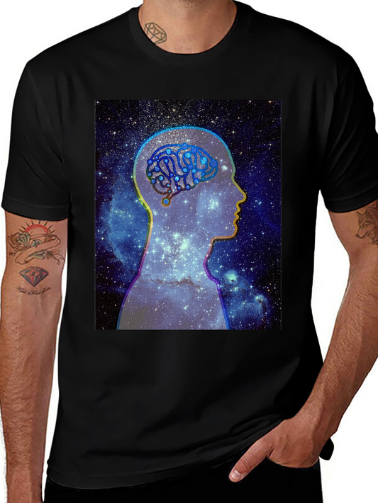 Cosmic Brain T-Shirt - Unisex Black Tee