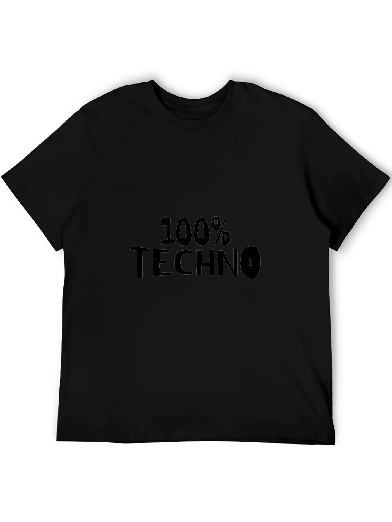 100% Techno Black Graphic Tee