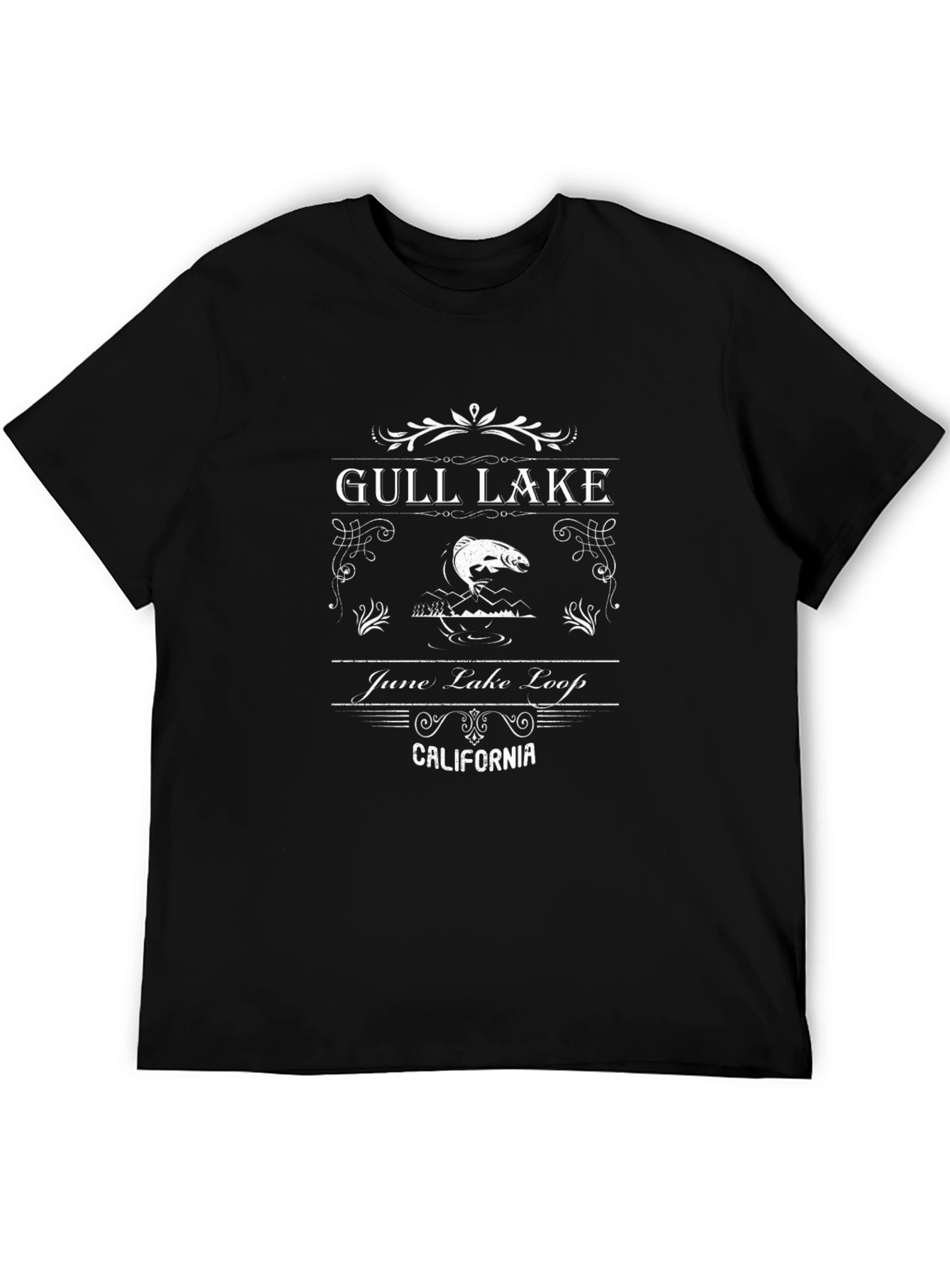 Gull Lake California Black T-Shirt