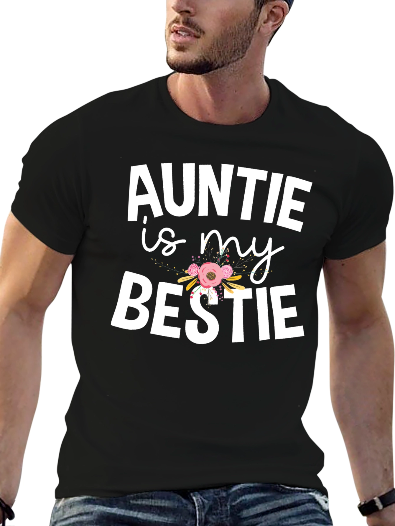 Auntie is My Bestie Graphic T-Shirt
