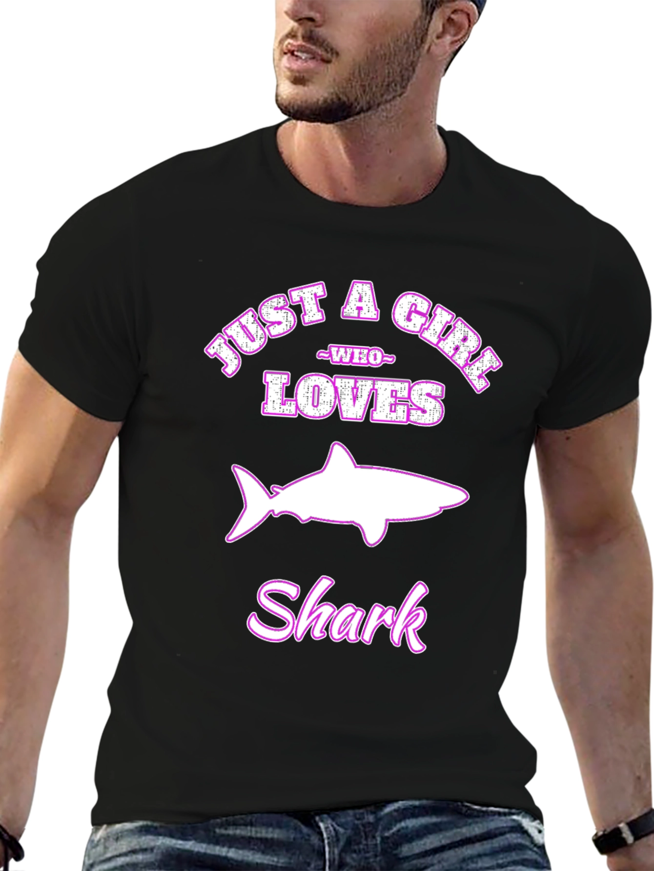 Just a Girl Who Loves Sharks T-Shirt