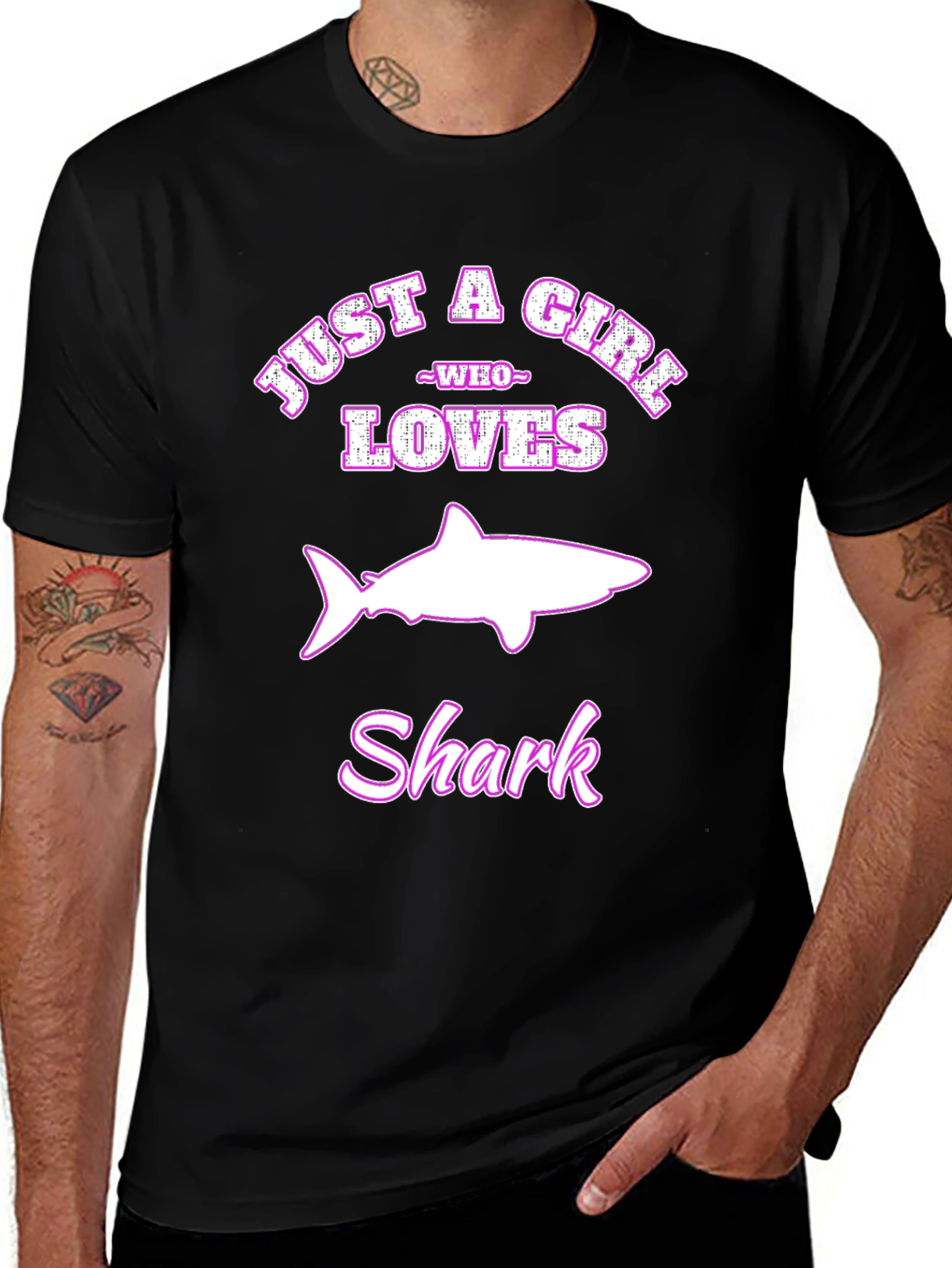 Just a Girl Who Loves Sharks T-Shirt