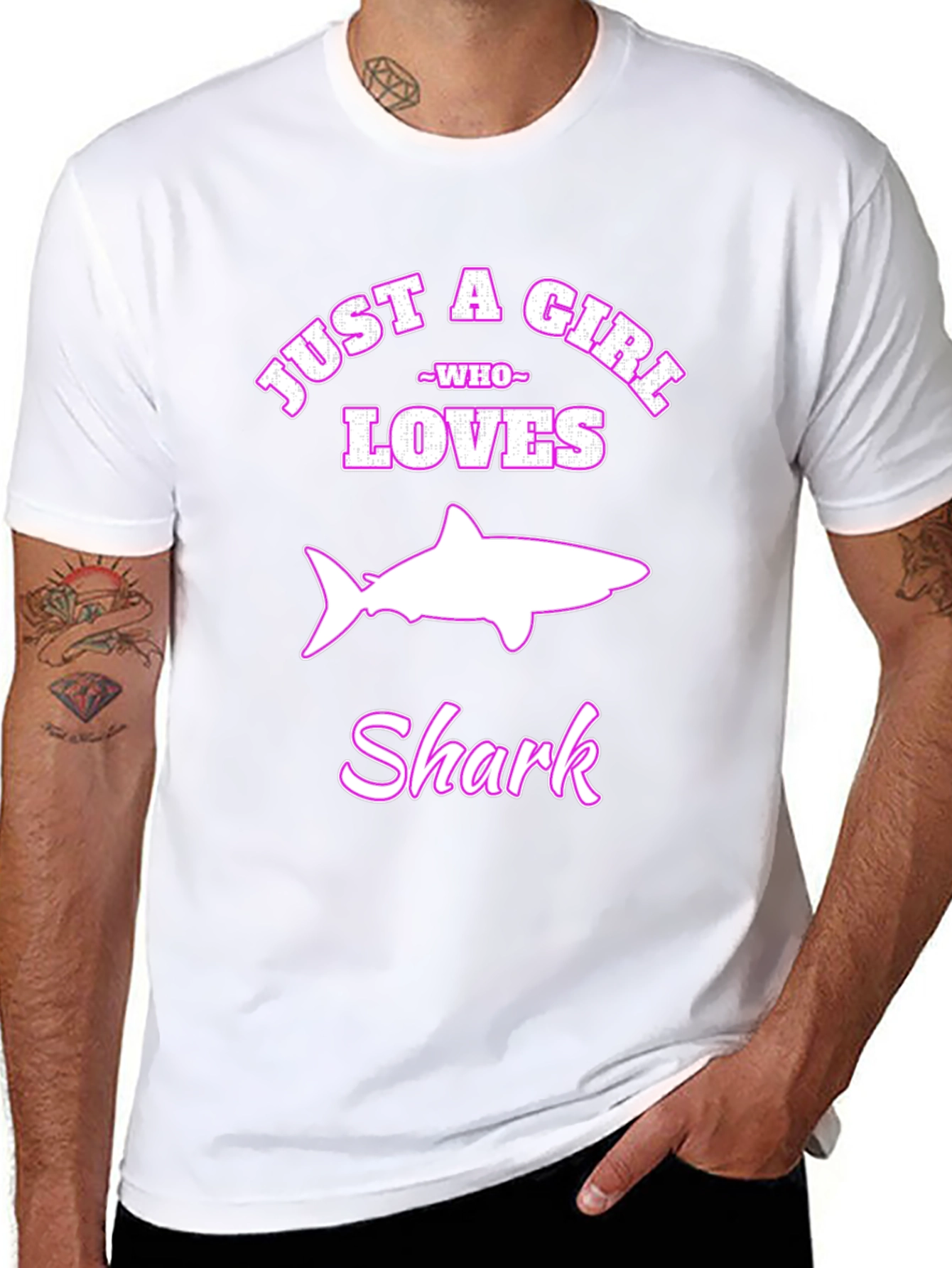 Just a Girl Who Loves Sharks T-Shirt