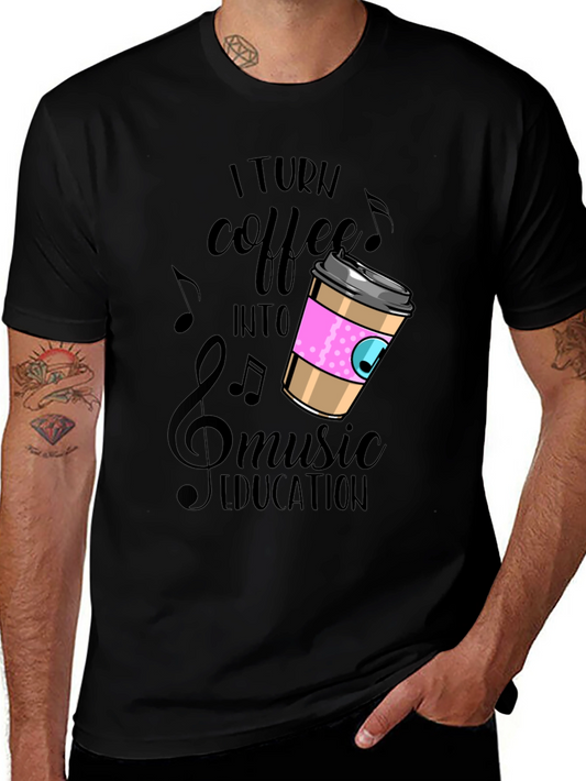 Coffee Music Education Graphic Tee