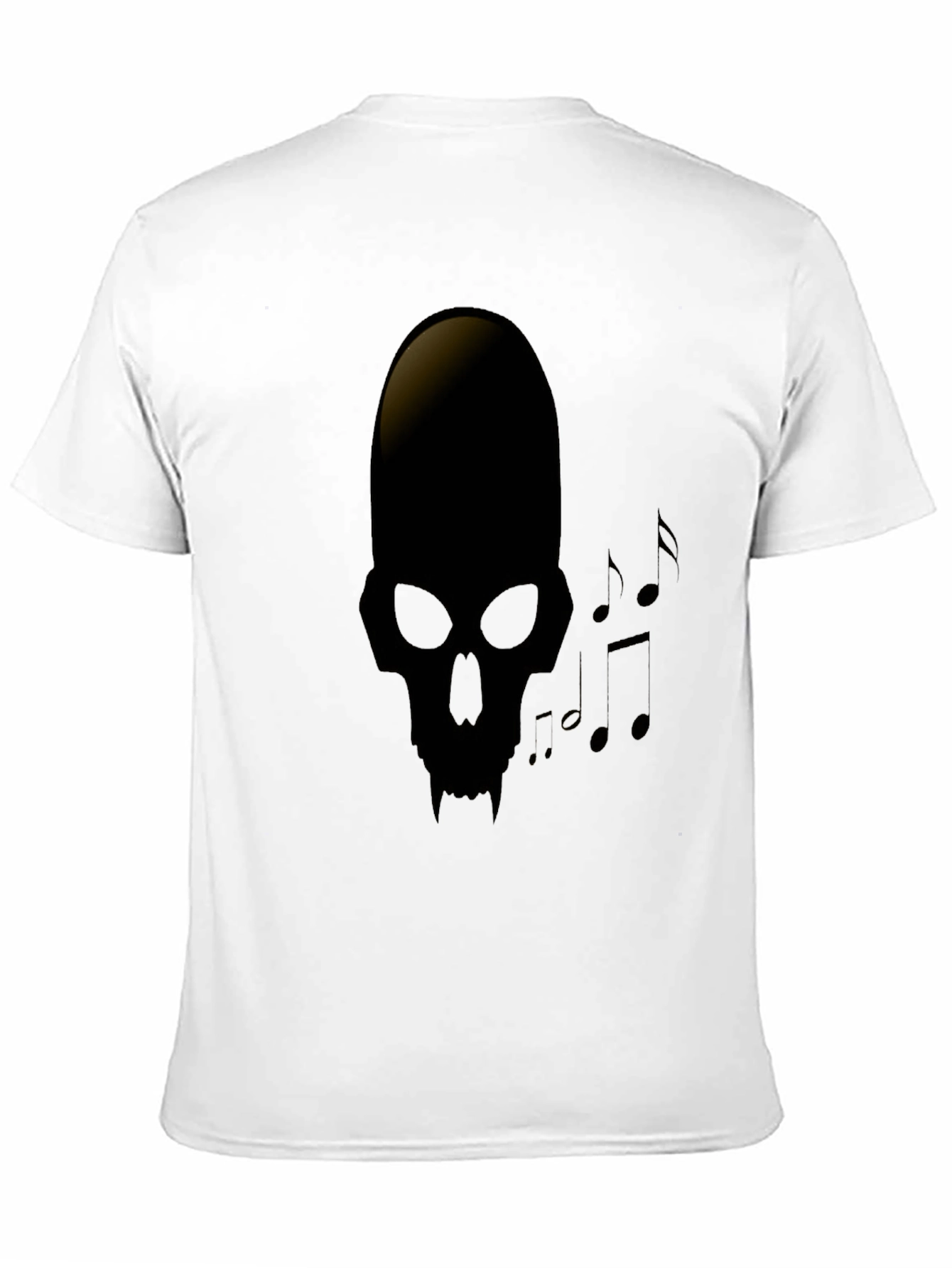 Skull Music Note Graphic Tee - Dark Style