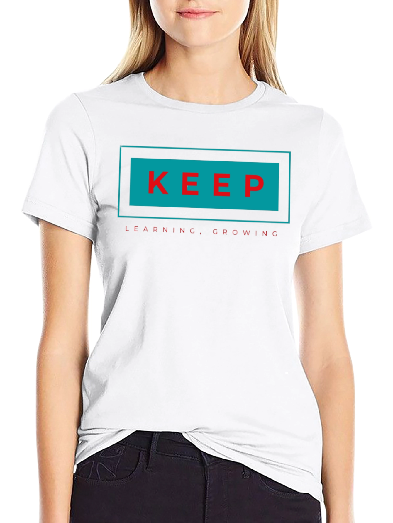 Keep Learning Growing T-Shirt - Black