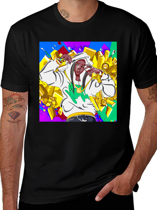 Urban Style Graphic Tee - Animated Character Design