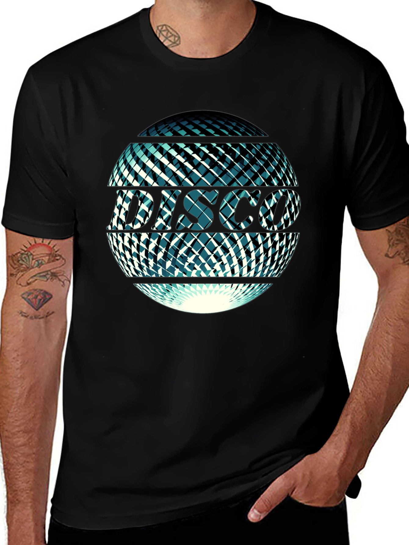 Disco Ball Graphic Tee - Retro Party Vibes