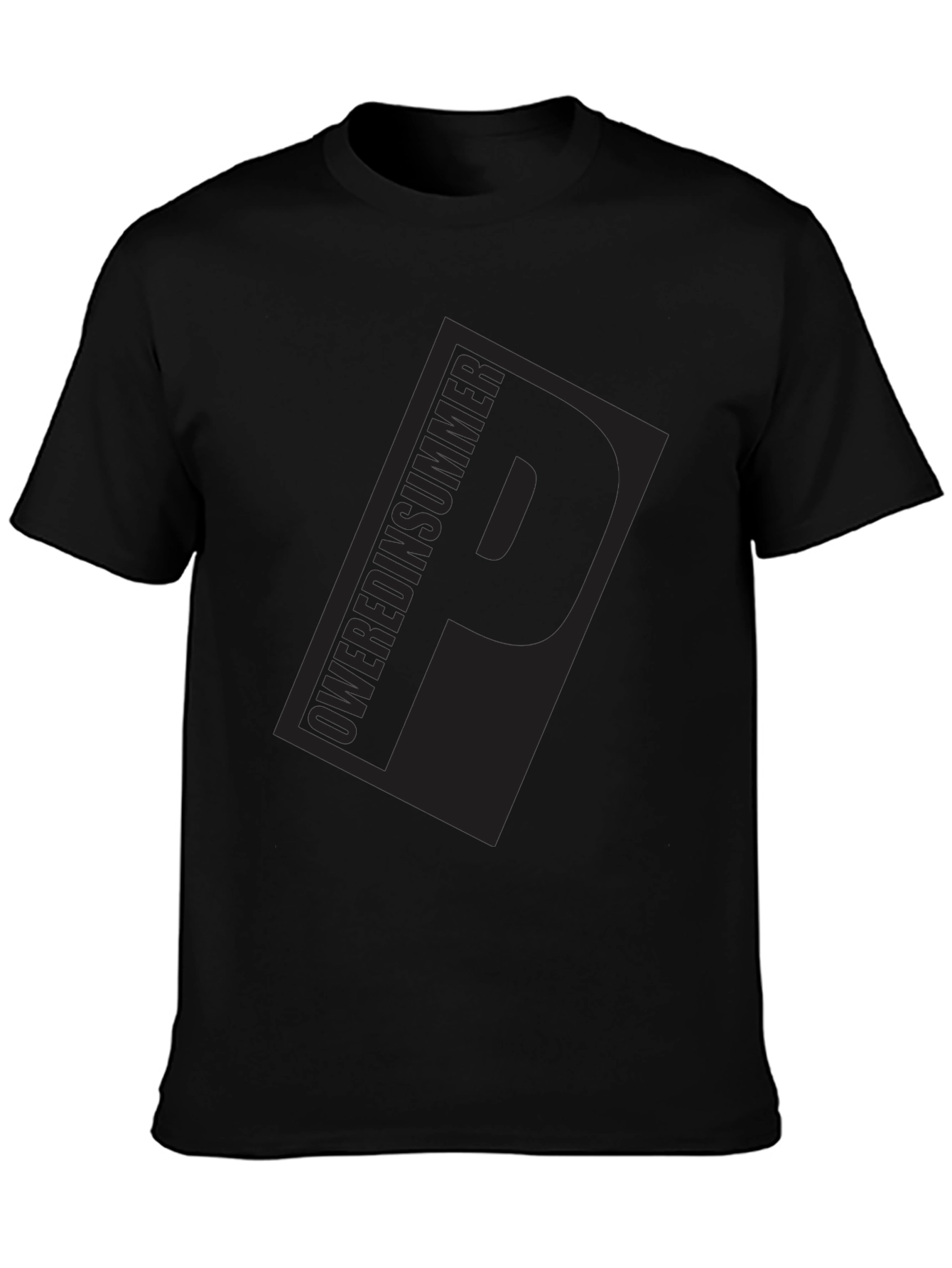 Mens Black Graphic T-Shirt
