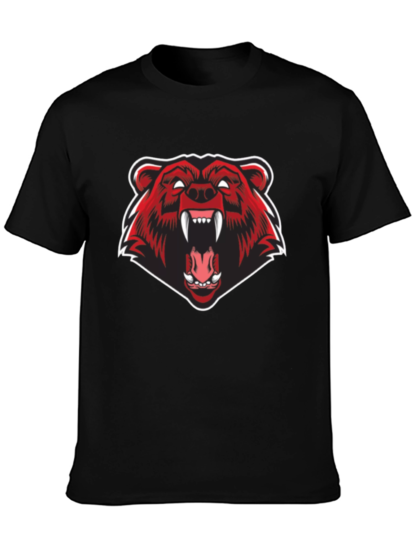 Bear Graphic Black T-Shirt