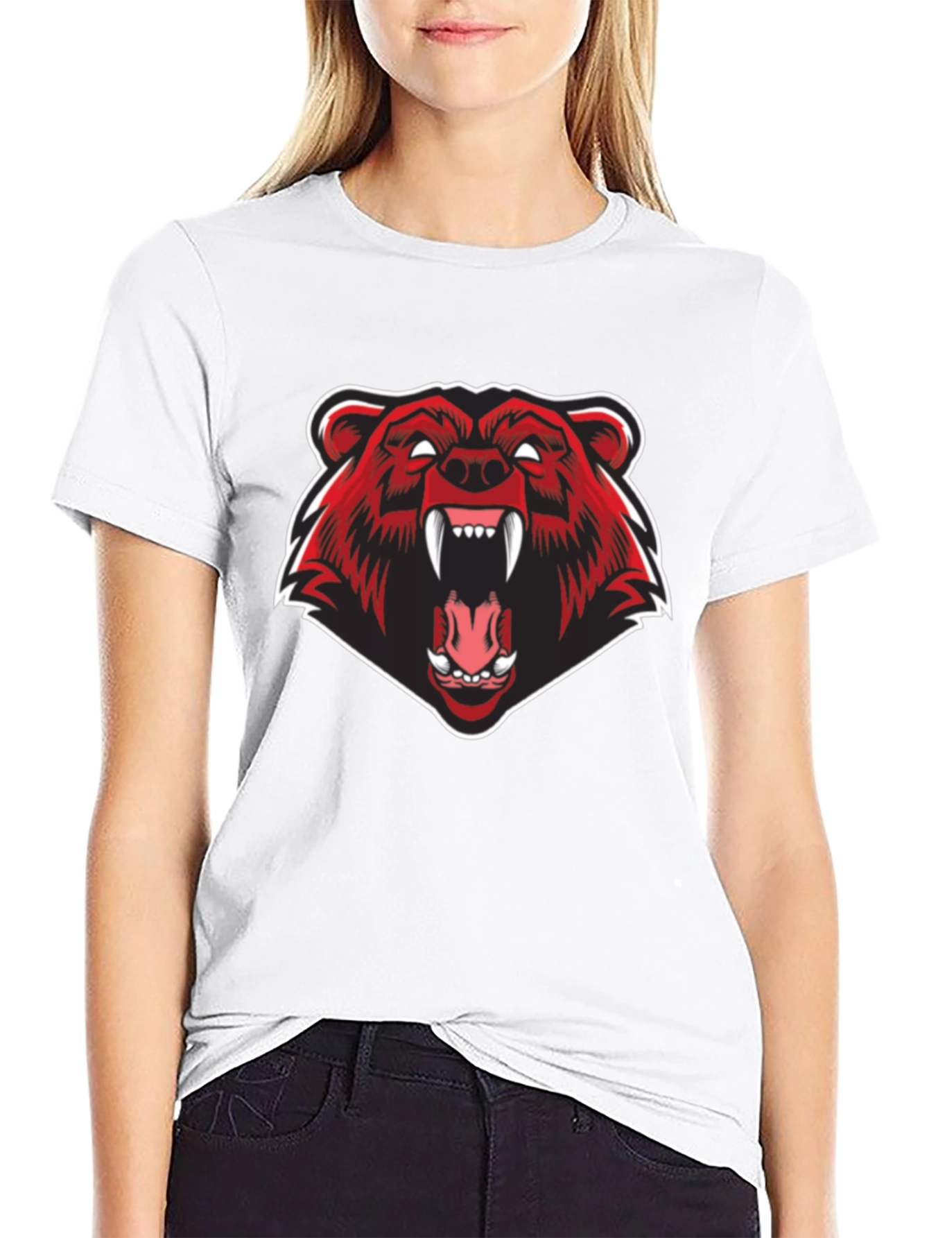 Bear Graphic Black T-Shirt