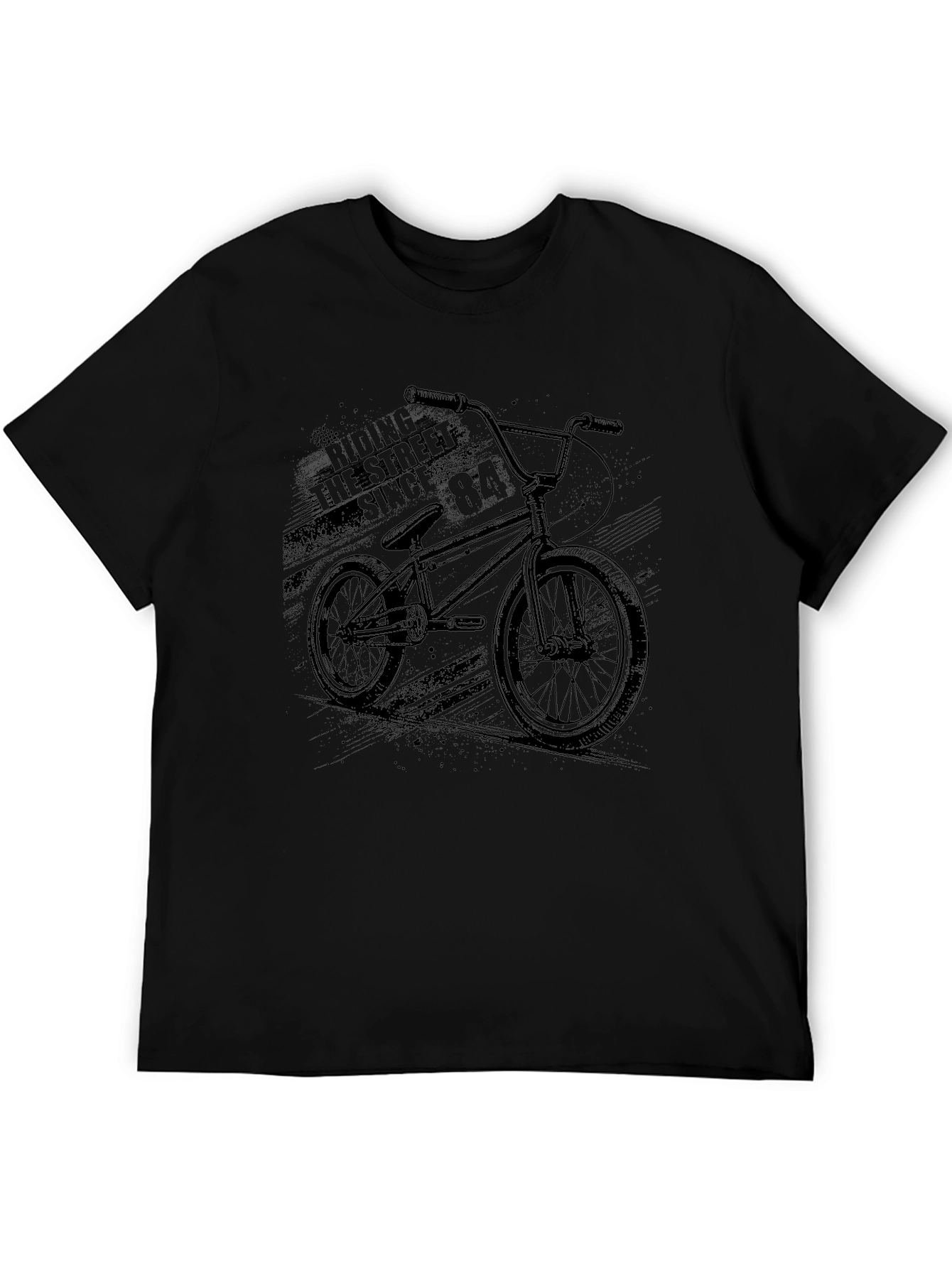 Black BMX Bike Graphic Tee