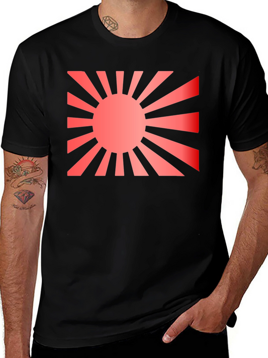 Rising Sun Graphic Black T-Shirt