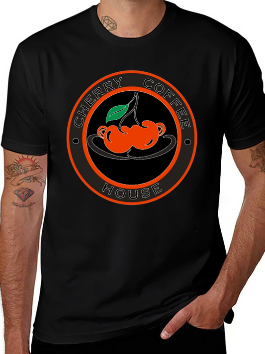 Cherry Coffee House Black T-Shirt