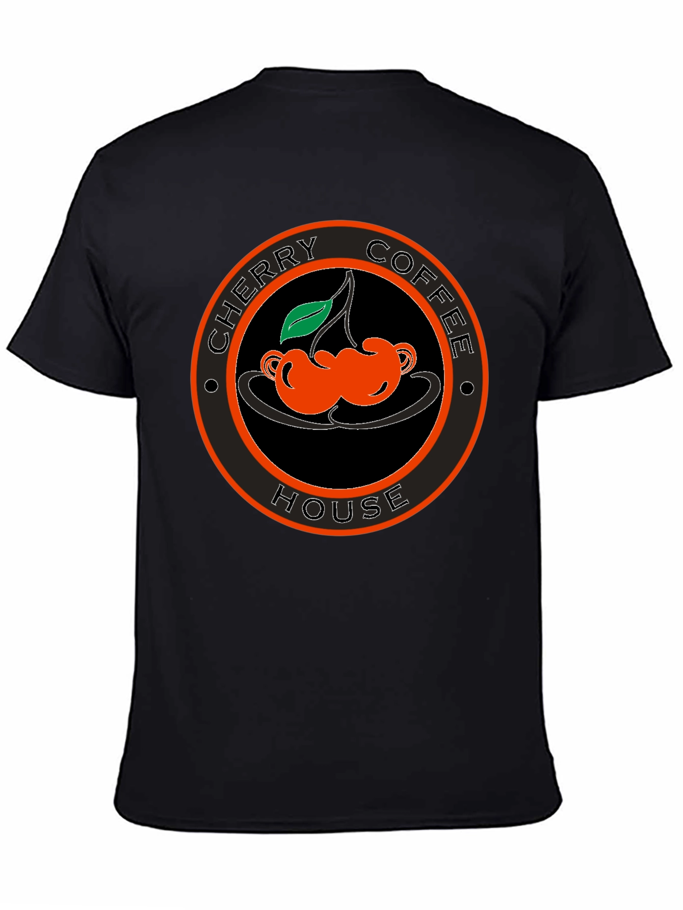 Cherry Coffee House Black T-Shirt