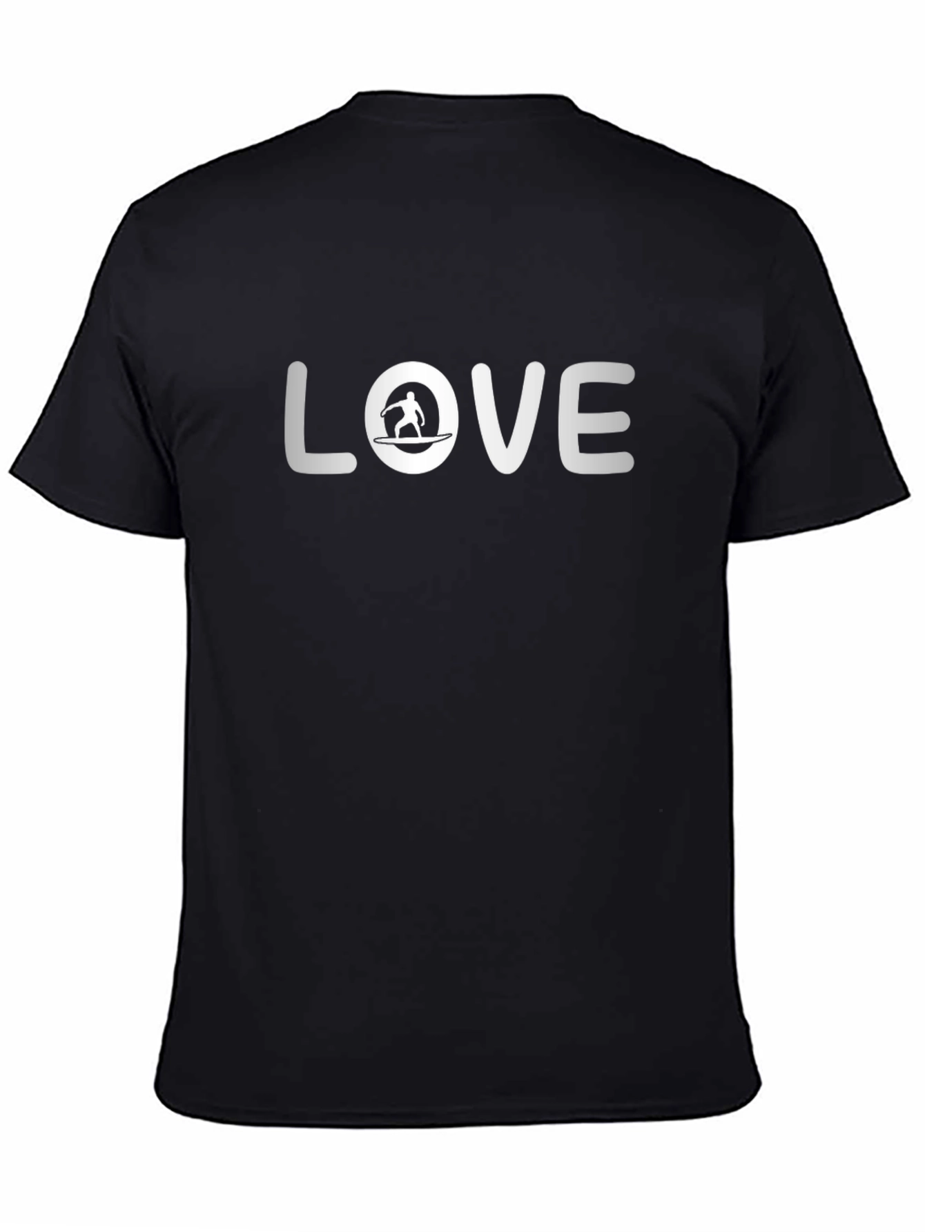 Love Surfing T-Shirt - Black Cotton Tee